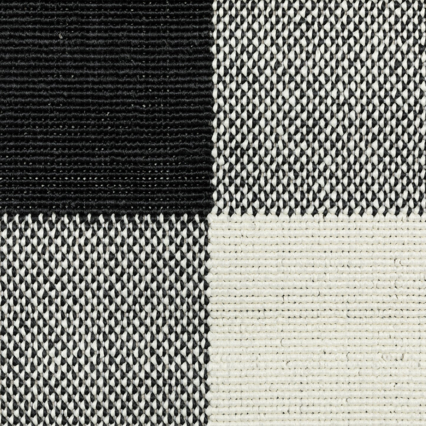Vista Home Malta Gingham Check Teppich für drinnen und draußen