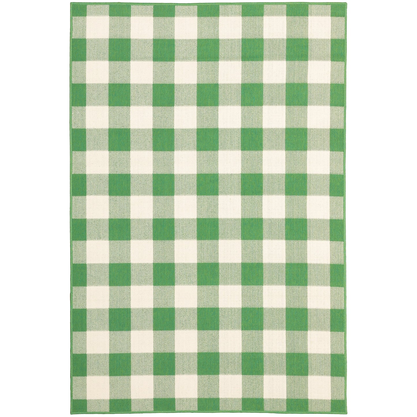 Vista Home Malta Gingham Check Teppich für drinnen und draußen