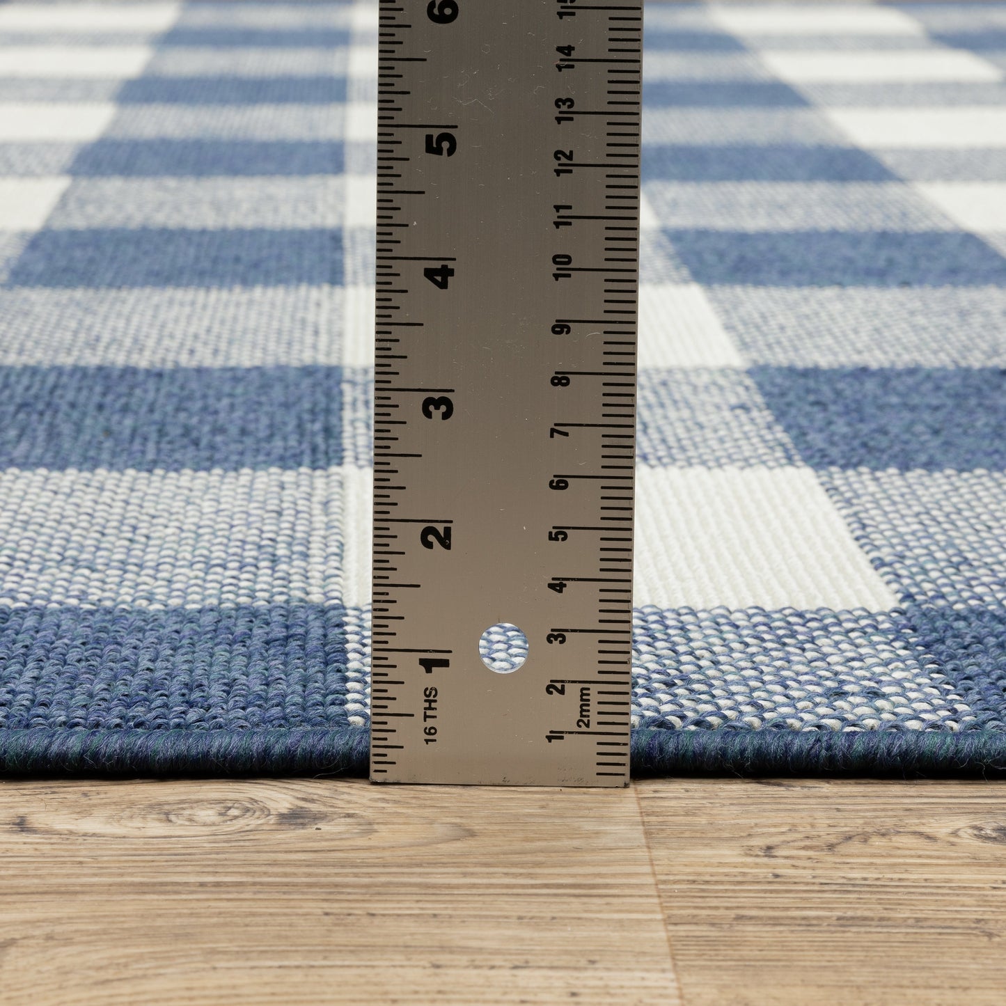 Vista Home Malta Gingham Check Teppich für drinnen und draußen
