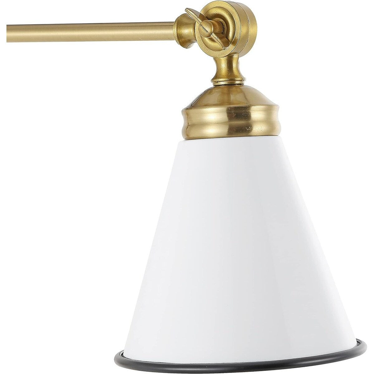 WINGBO Industrielle Wandleuchte mit Schwenkarm und Metallschirm, 2er-Pack...