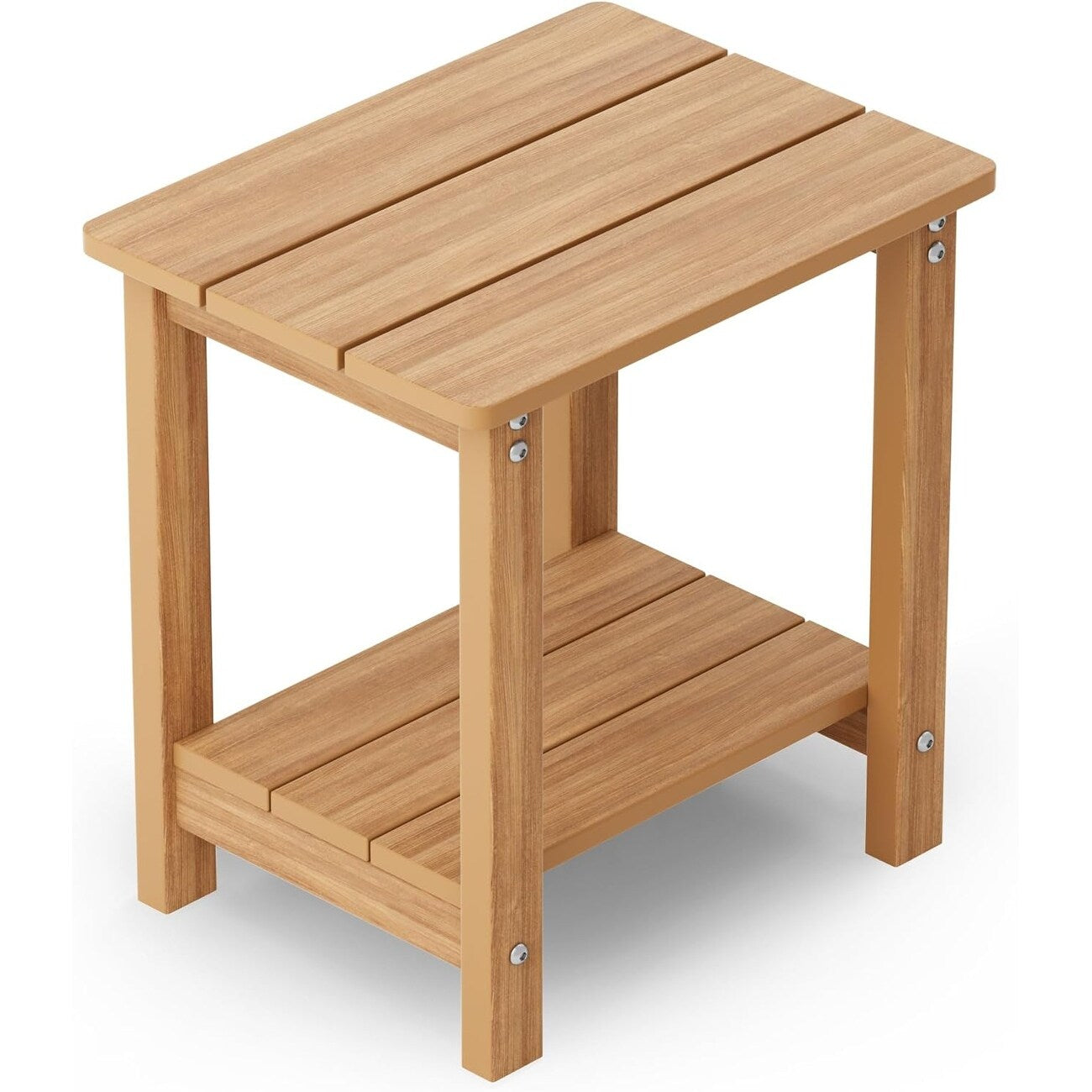 WINSOON Allwetter-Beistelltische für den Außenbereich, HIPS, 2-stufige Adirondack-Tische, 45,7 cm