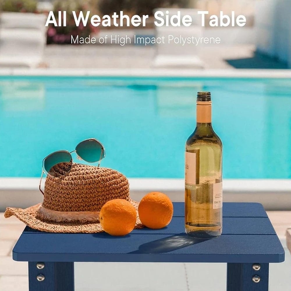 WINSOON Allwetter-Beistelltische für den Außenbereich, HIPS, 2-stufige Adirondack-Tische, 45,7 cm