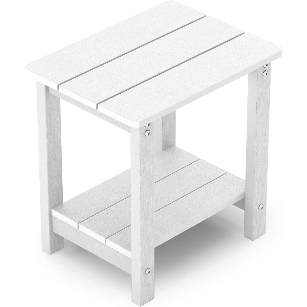 WINSOON Allwetter-Beistelltische für den Außenbereich, HIPS, 2-stufige Adirondack-Tische, 45,7 cm