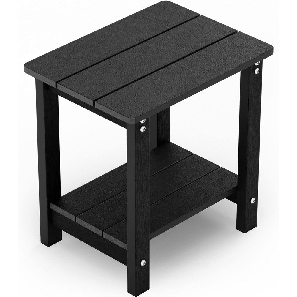 WINSOON Allwetter-Beistelltische für den Außenbereich, HIPS, 2-stufige Adirondack-Tische, 45,7 cm