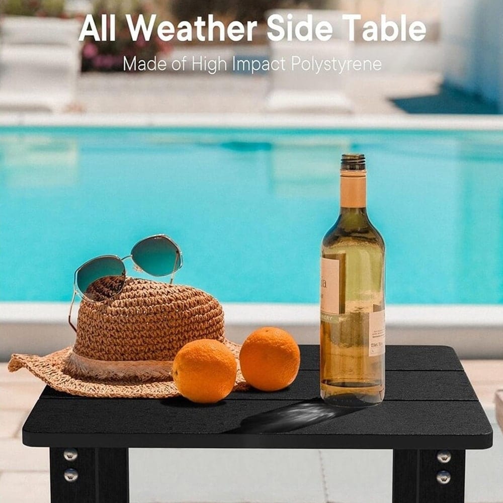 WINSOON Allwetter-Beistelltische für den Außenbereich, HIPS, 2-stufige Adirondack-Tische, 45,7 cm