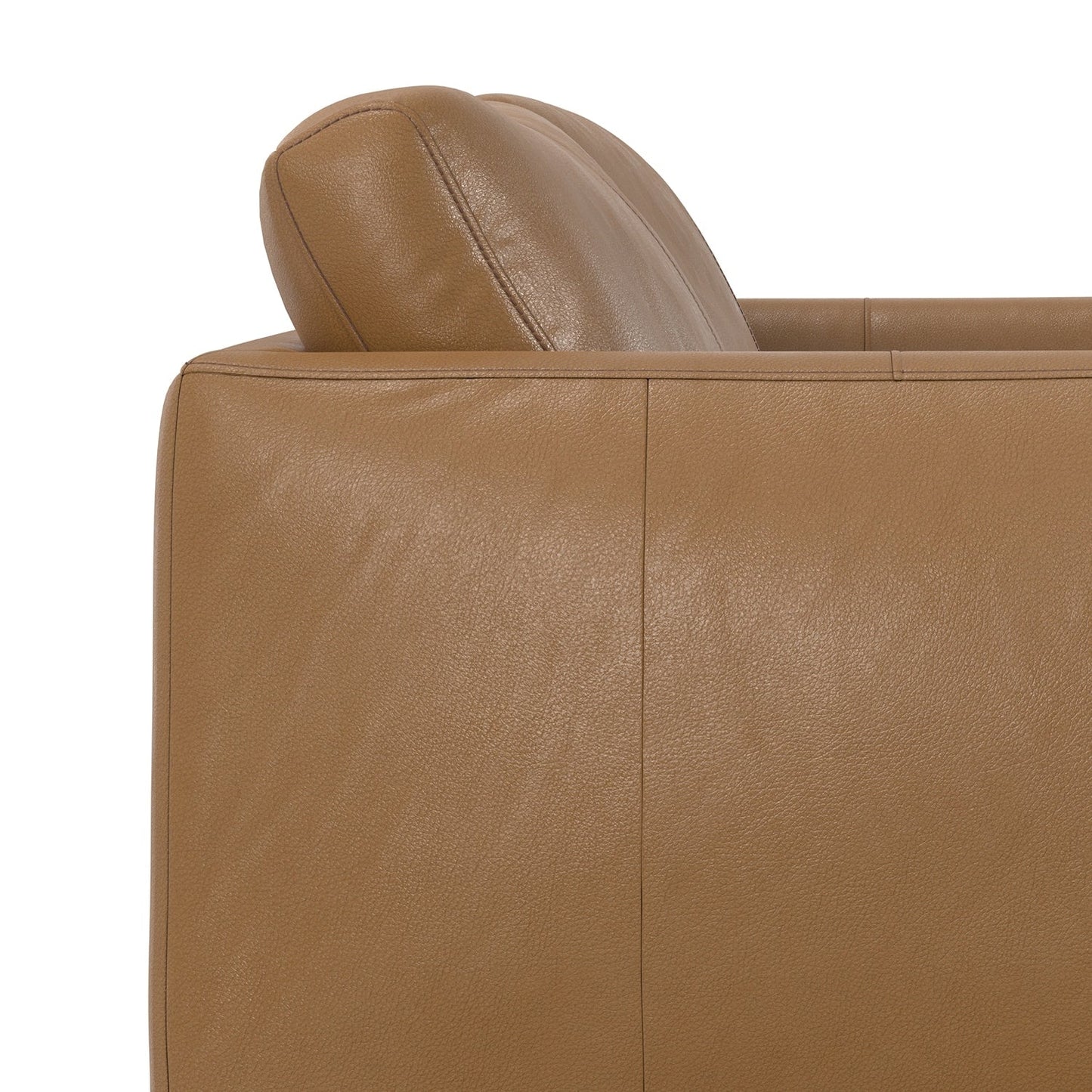 WYNDENHALL Danbury Modern Mid-Century 81 Wide Sofa in Genuine Leather