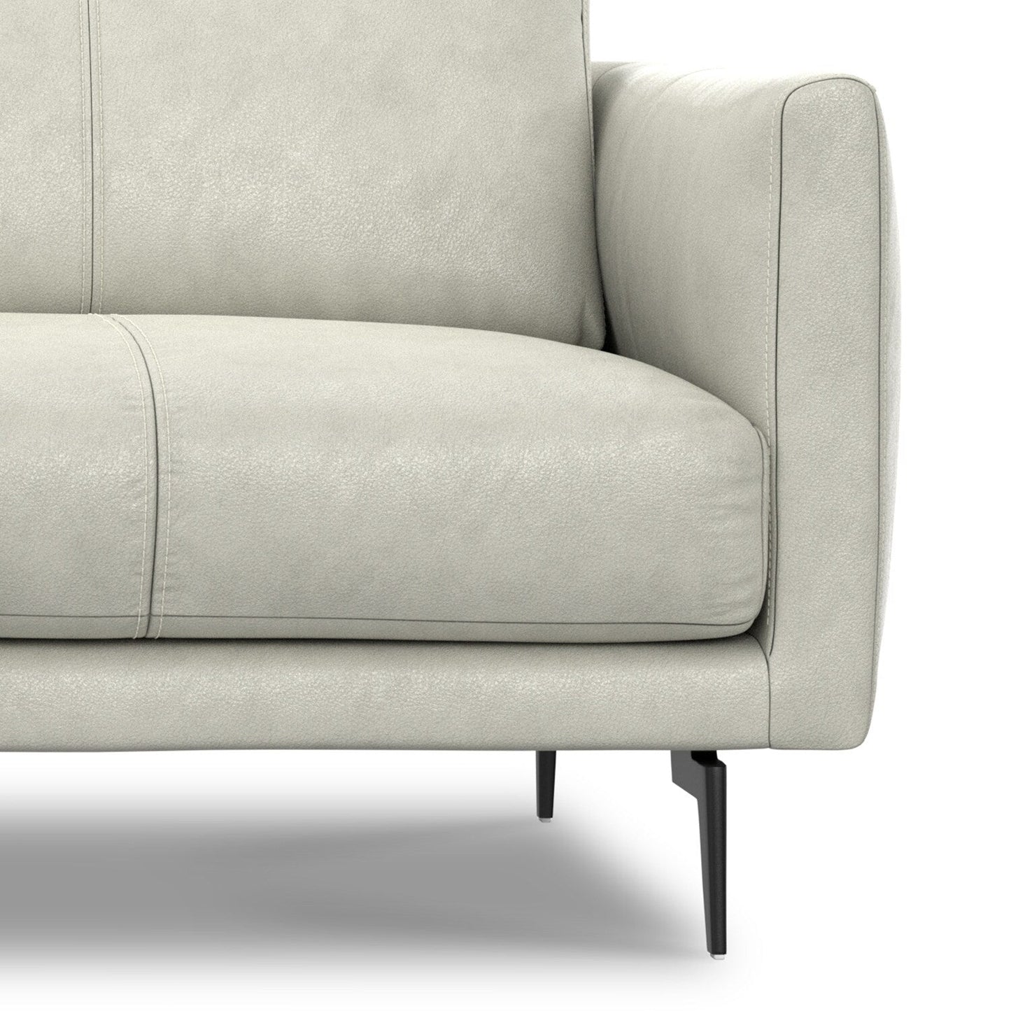 WYNDENHALL Danbury Modern Mid-Century 81 Wide Sofa in Genuine Leather