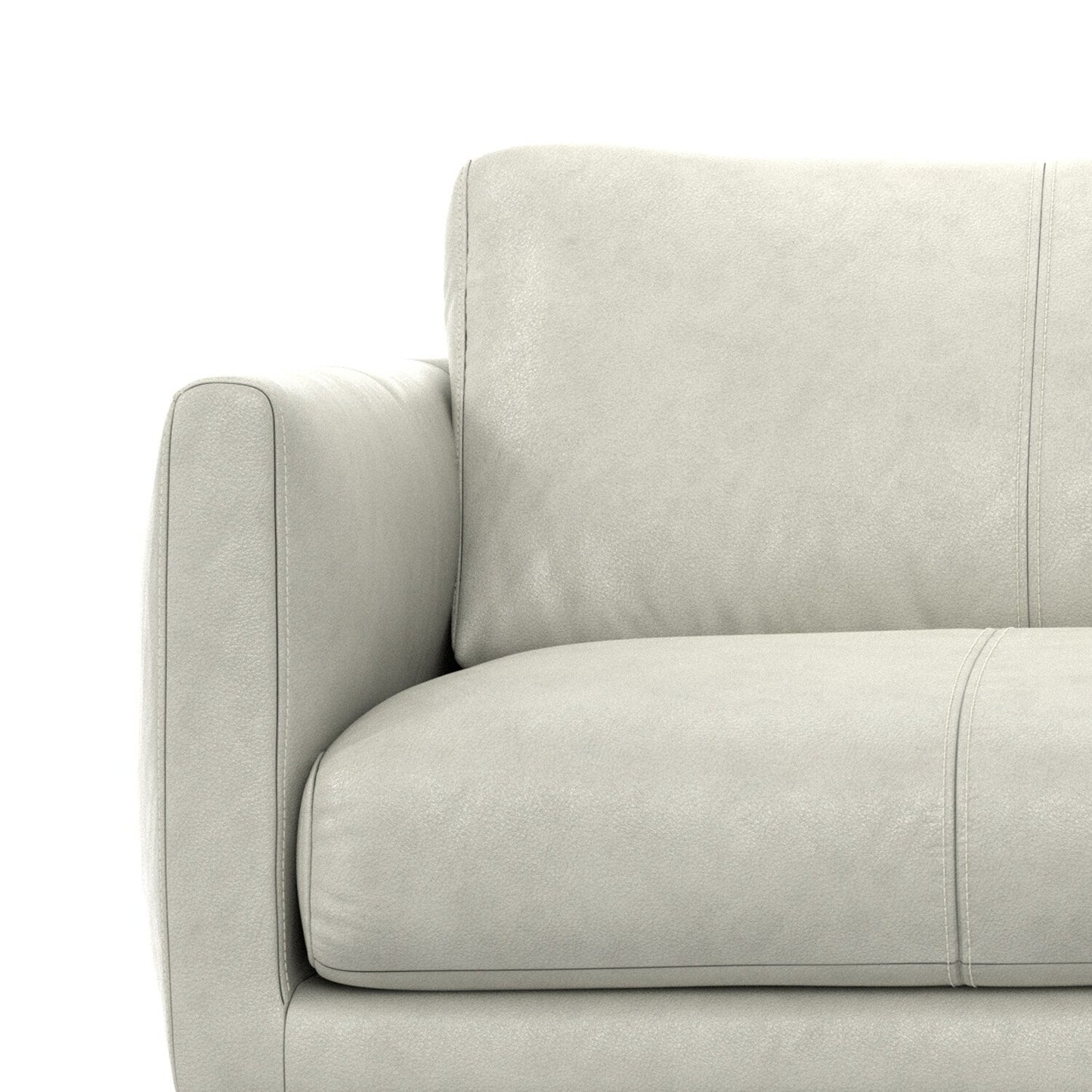 WYNDENHALL Danbury Modern Mid-Century 81 Wide Sofa in Genuine Leather