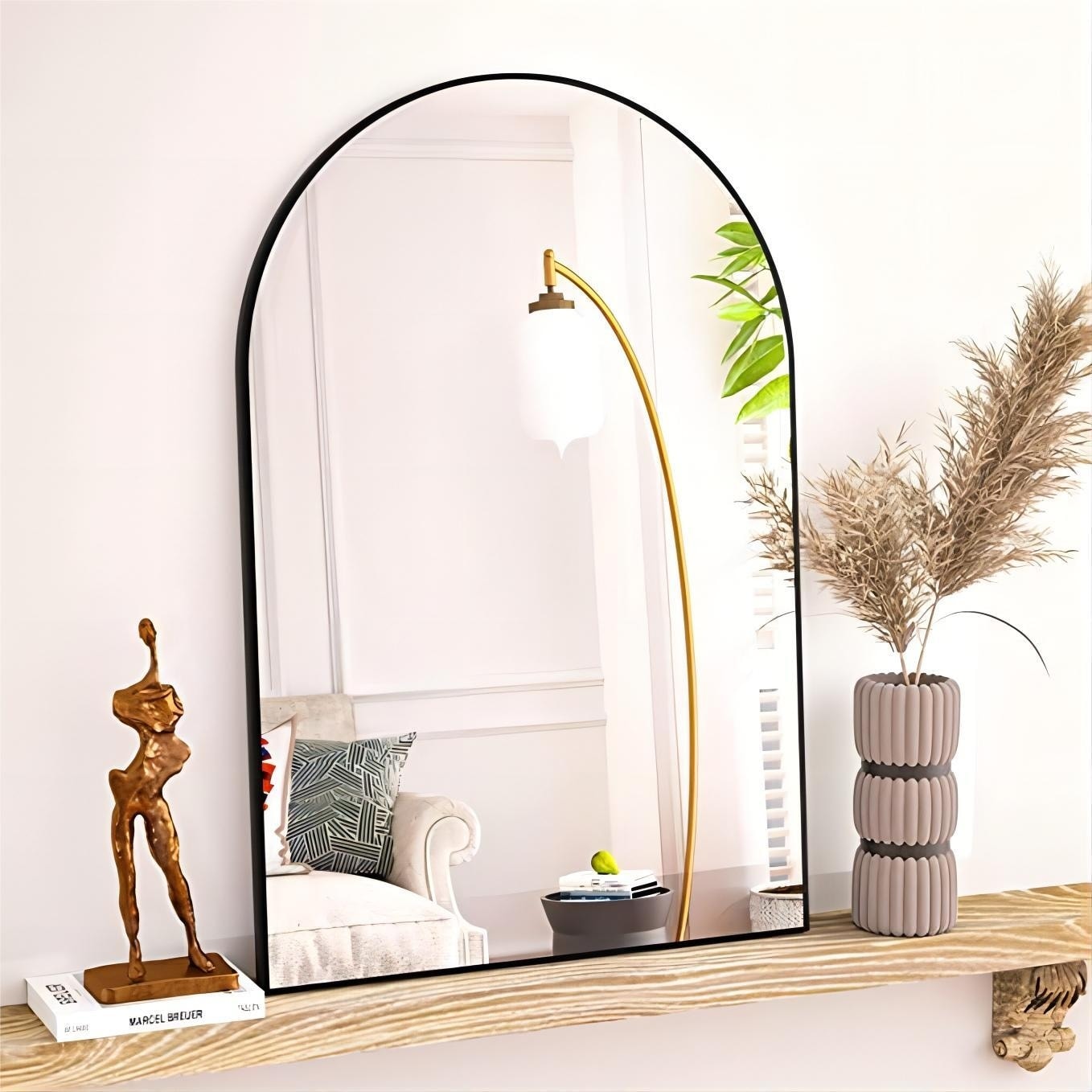 YVANLA Arch Badezimmer-Kosmetikspiegel zur Wandmontage