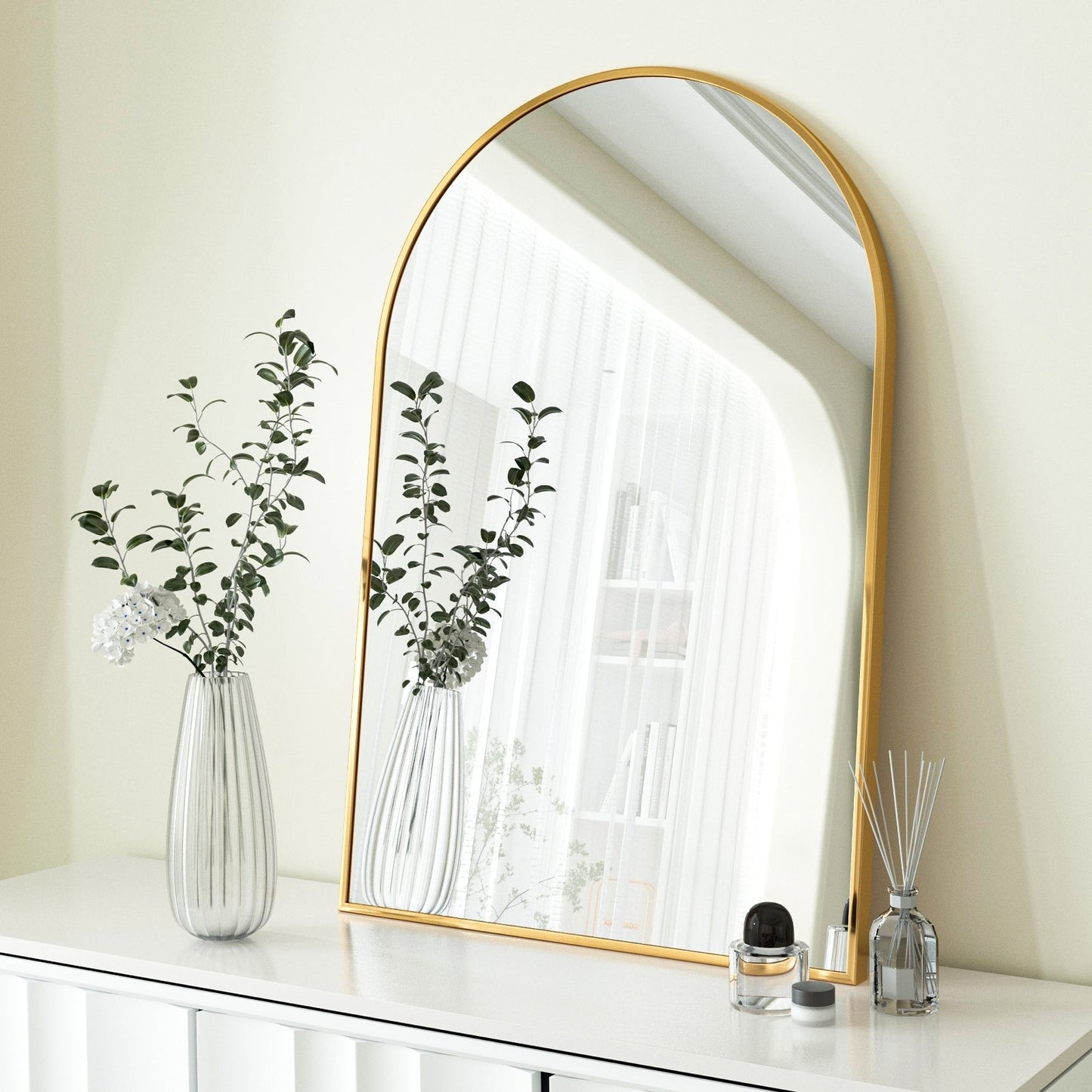 YVANLA Arch Badezimmer-Kosmetikspiegel zur Wandmontage