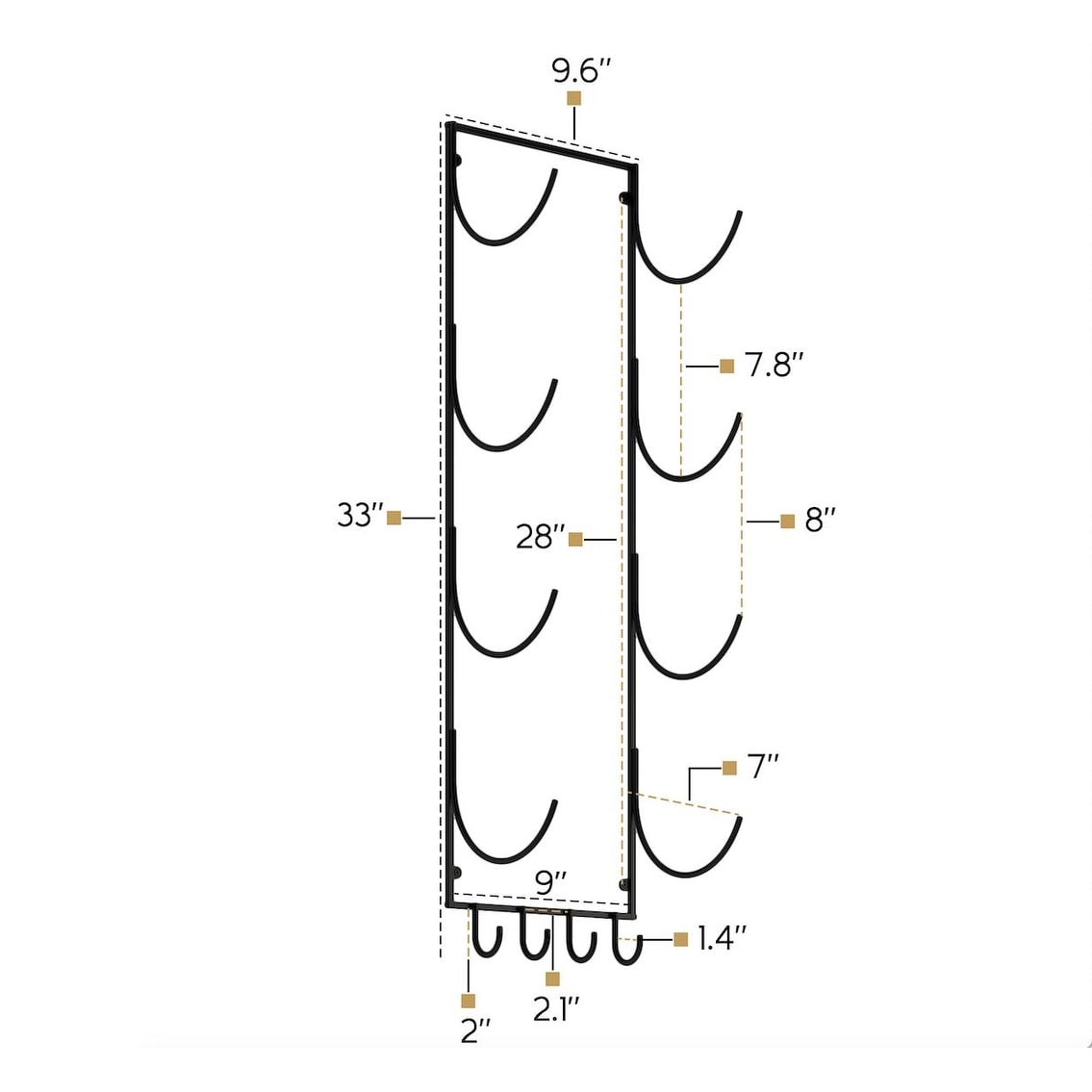 Wallniture Boto Handtuchhalter, rustikale Wanddekoration, Badezimmer-Organizer