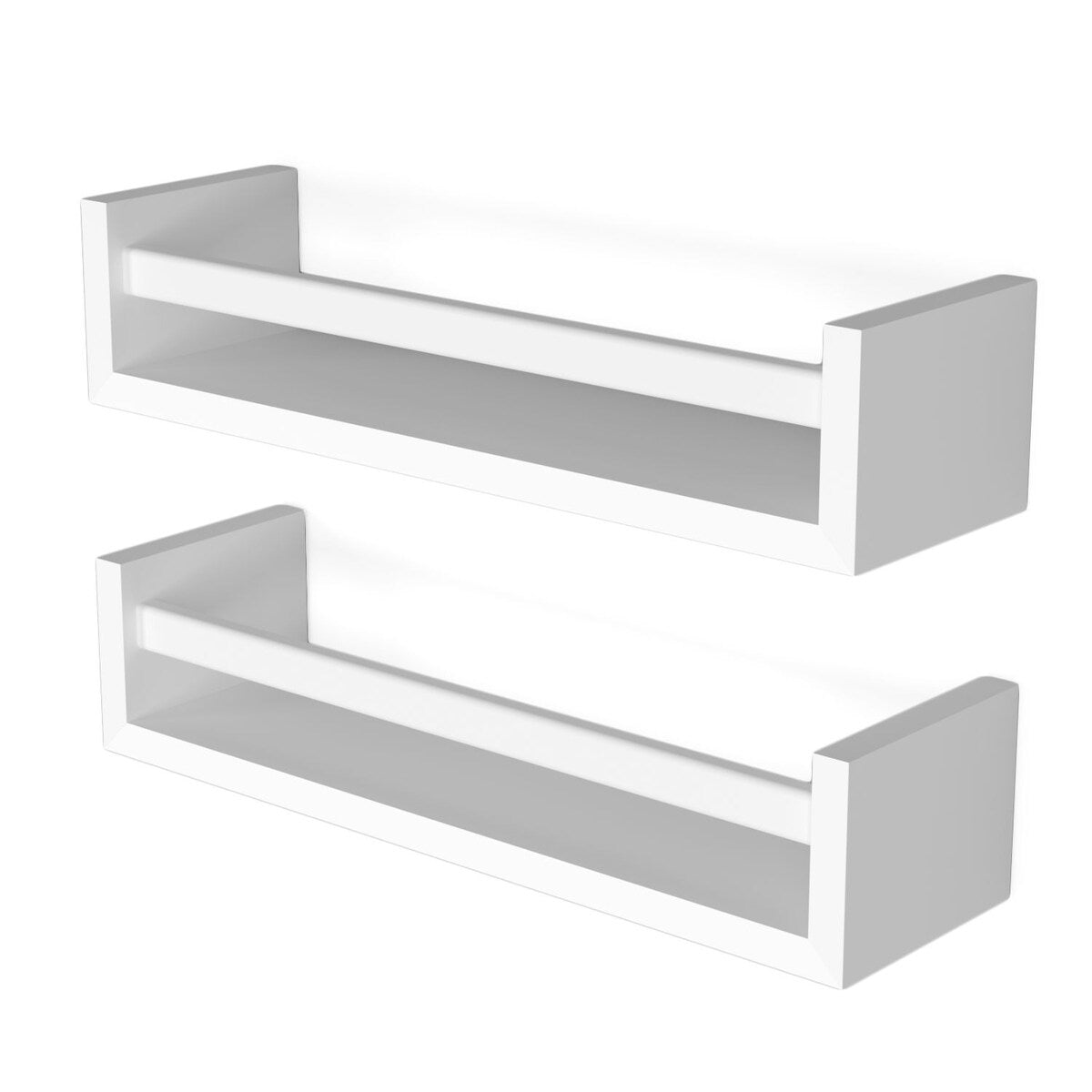Wallniture Elba Wandregale für Kinder, Aufbewahrung für Spielzeug, Bücherregal aus Holz, 2er-Set – N/A