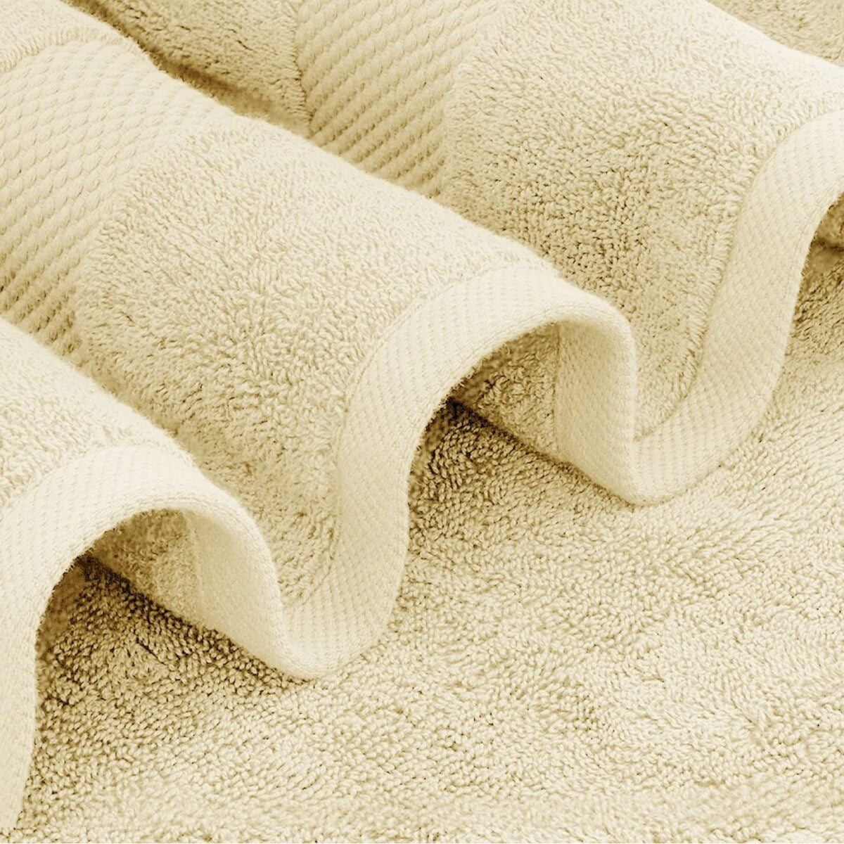 Weißes klassisches Luxus-Badetuch aus Baumwolle in Übergröße, 35 x 70 cm, 2er-Set