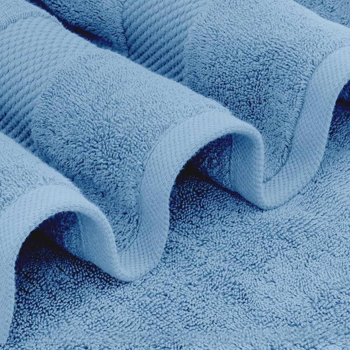 Weißes klassisches Luxus-Badetuch aus Baumwolle in Übergröße, 35 x 70 cm, 2er-Set