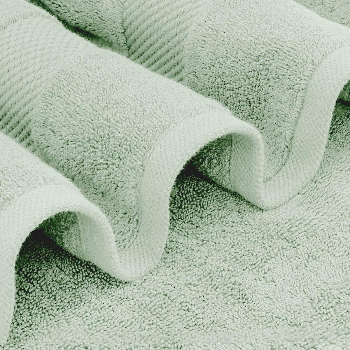 Weißes klassisches Luxus-Badetuch aus Baumwolle in Übergröße, 35 x 70 cm, 2er-Set