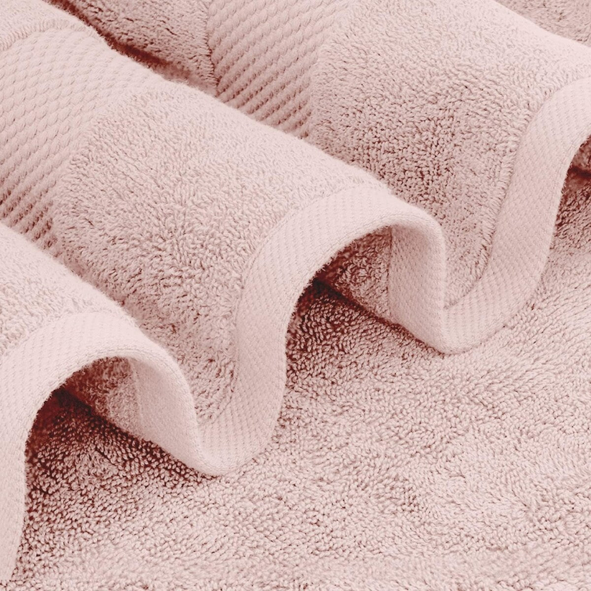 Weißes klassisches Luxus-Badetuch aus Baumwolle in Übergröße, 35 x 70 cm, 2er-Set