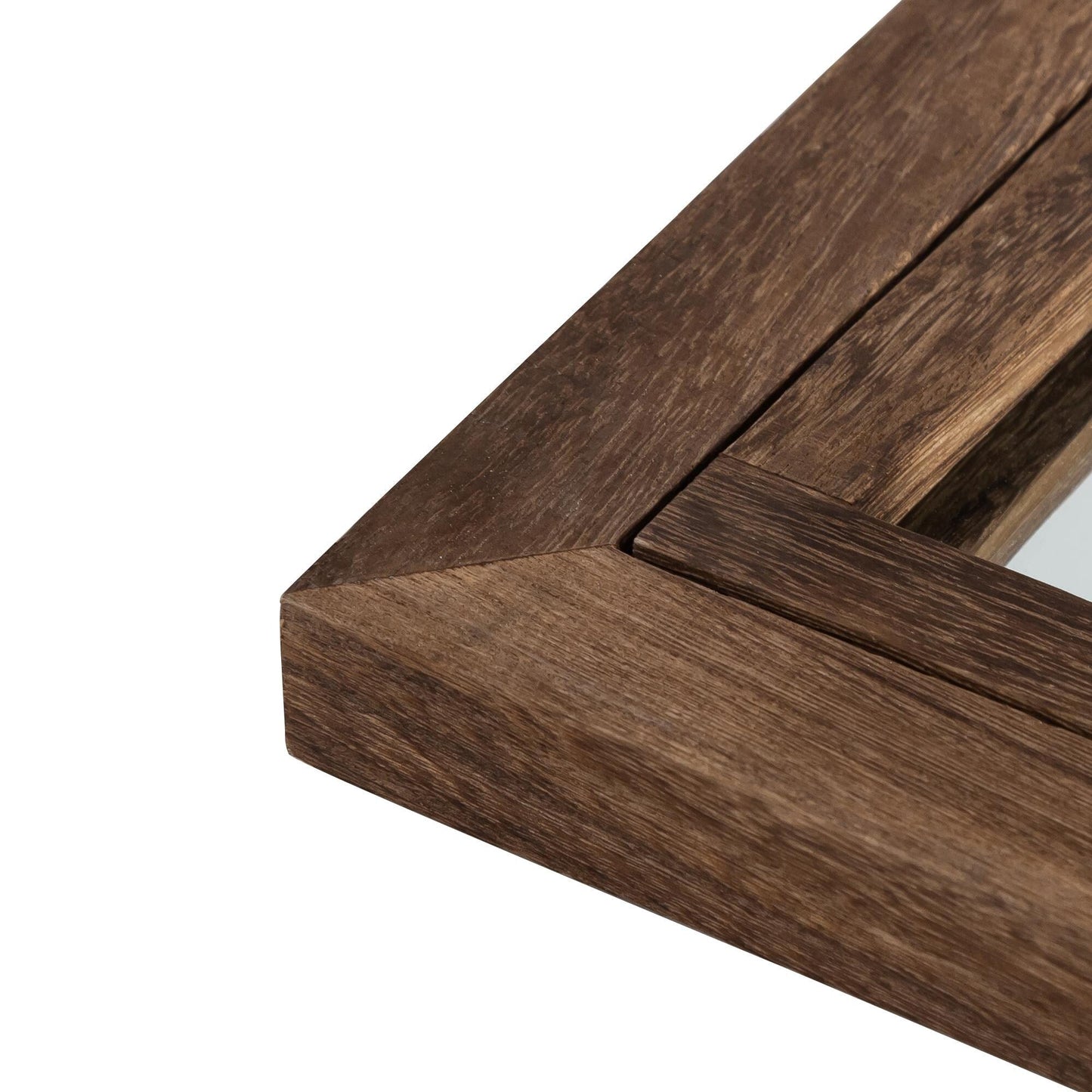 Fensterspiegel, gewölbter Holzspiegel, 180 cm lang x 78 cm breit