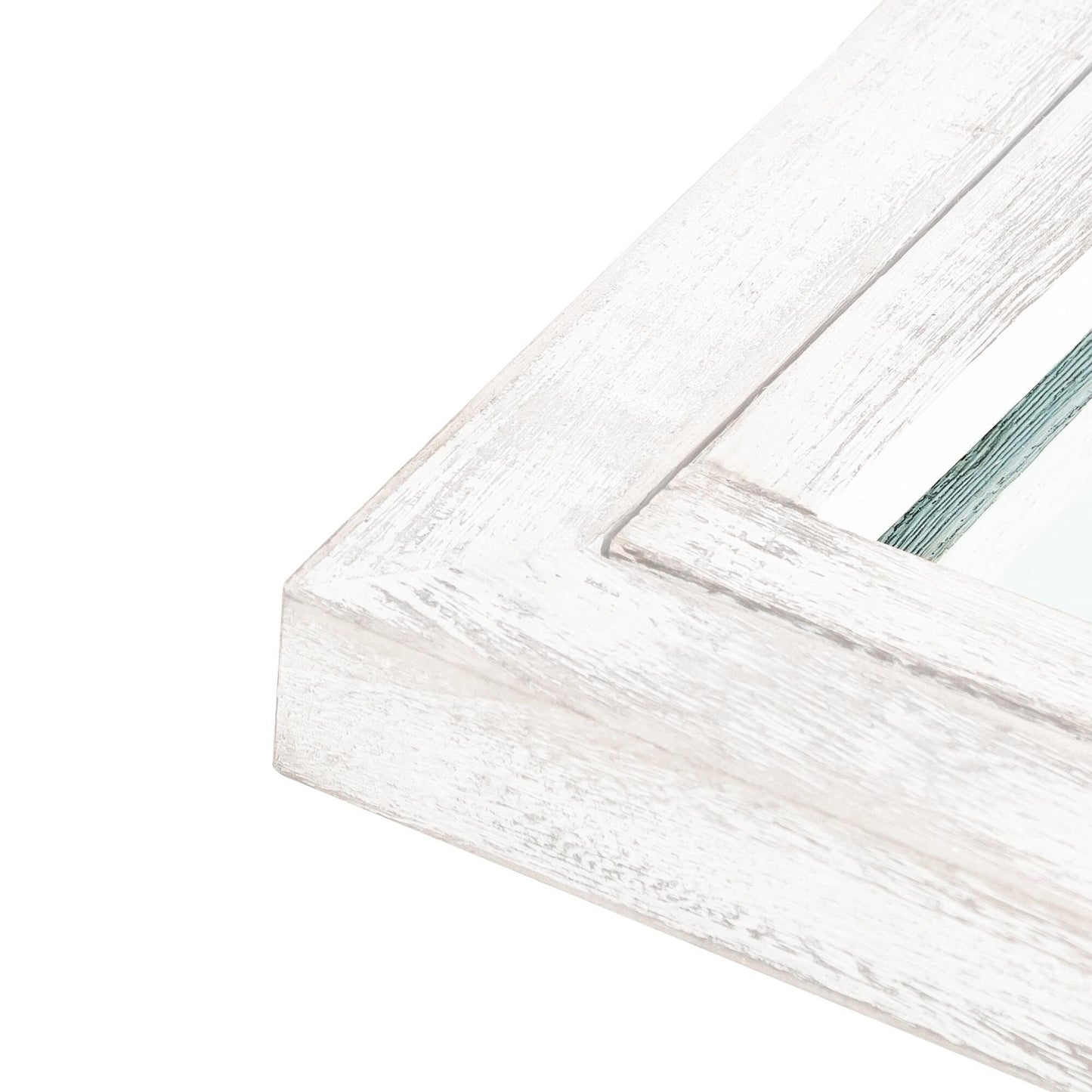 Fensterspiegel, gewölbter Holzspiegel, 180 cm lang x 78 cm breit