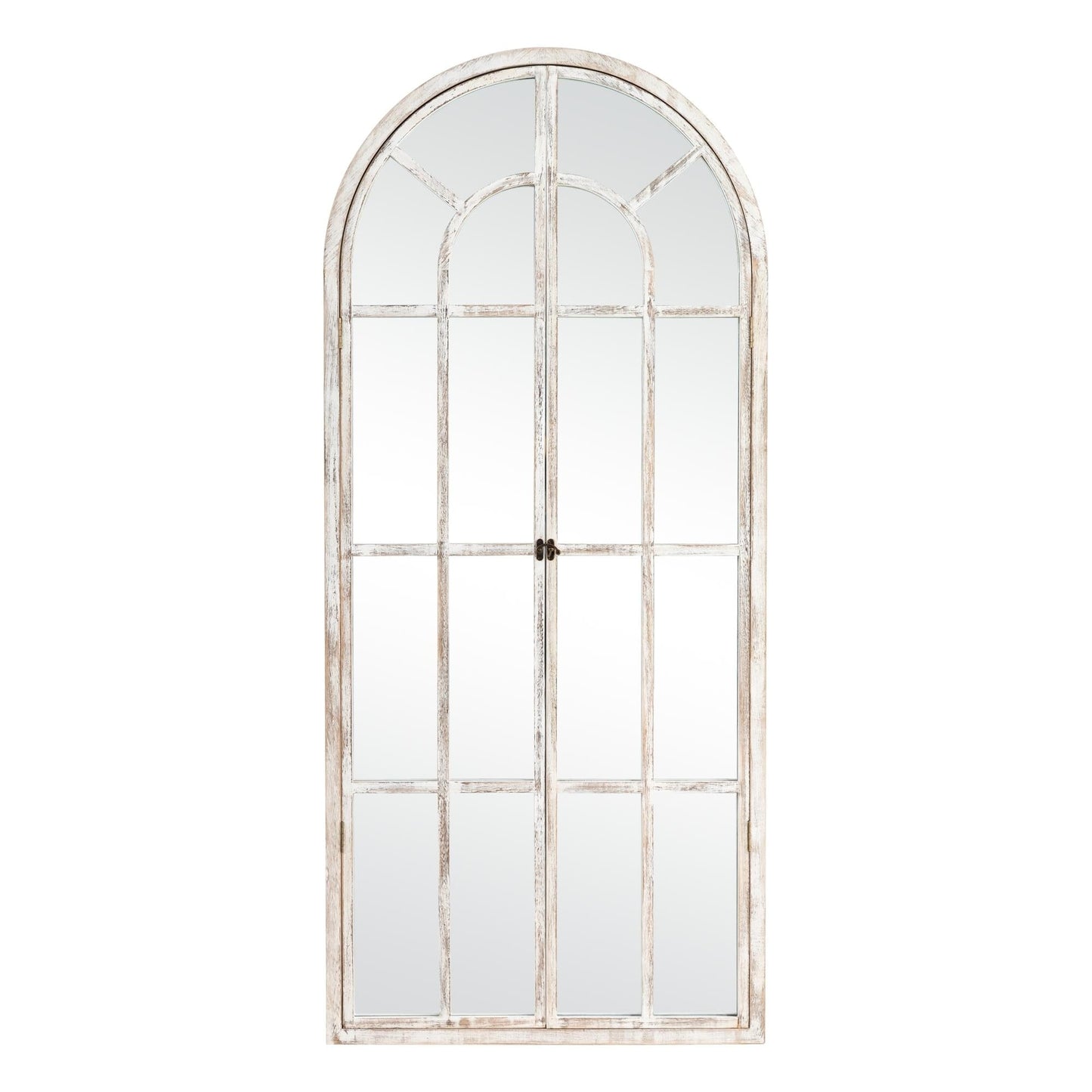 Fensterspiegel, gewölbter Holzspiegel, 180 cm lang x 78 cm breit