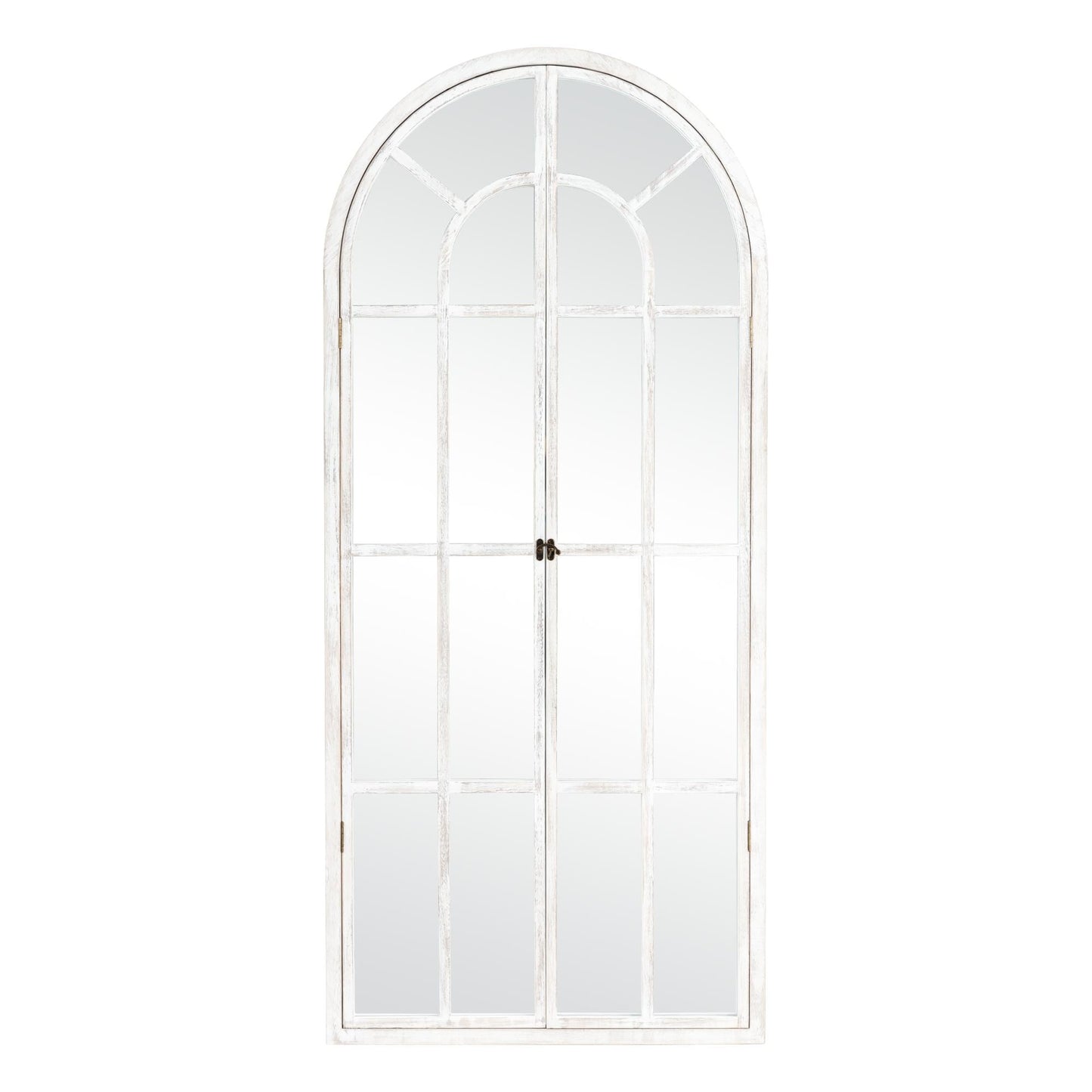 Fensterspiegel, gewölbter Holzspiegel, 180 cm lang x 78 cm breit