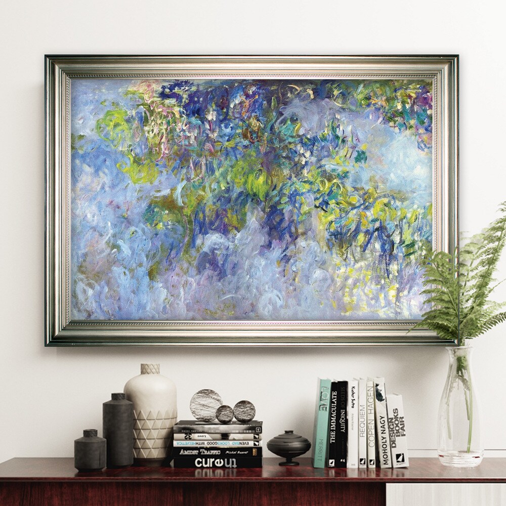 Glyzinien - Claude Monet - Silberrahmen