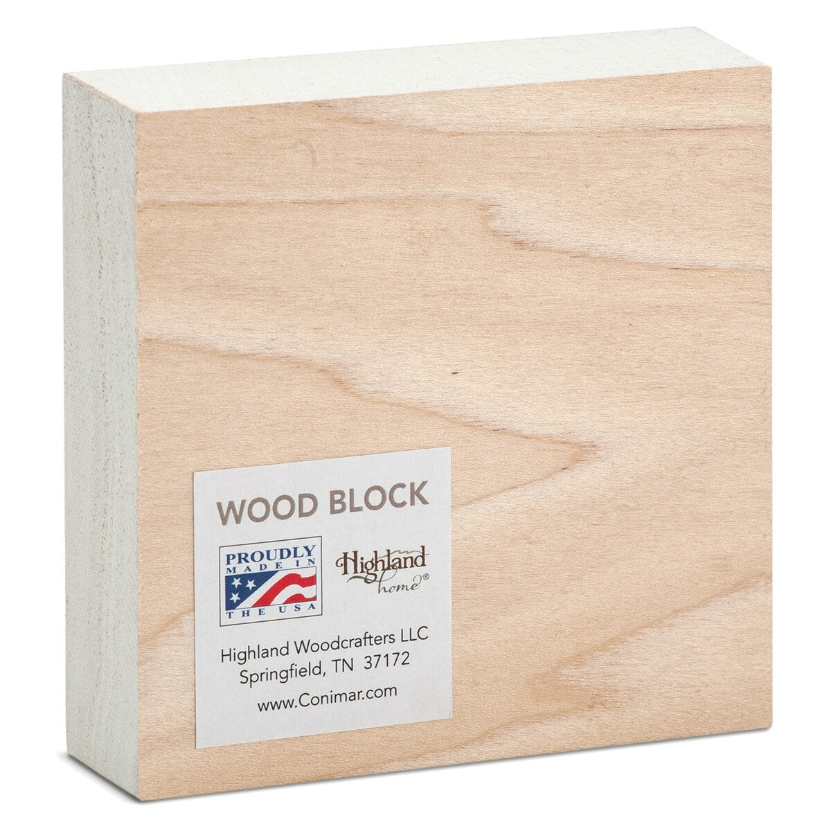 Holzblock-Dekor-Nachricht „Be Still and Know“ – Schild, 9,5 cm im Quadrat, hergestellt in den USA – Multi-40