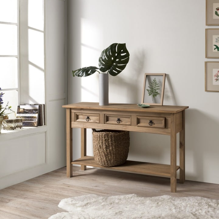 Flurtischkonsole aus Holz mit 3 Schubladen Corona | Furniture Dash – N/A