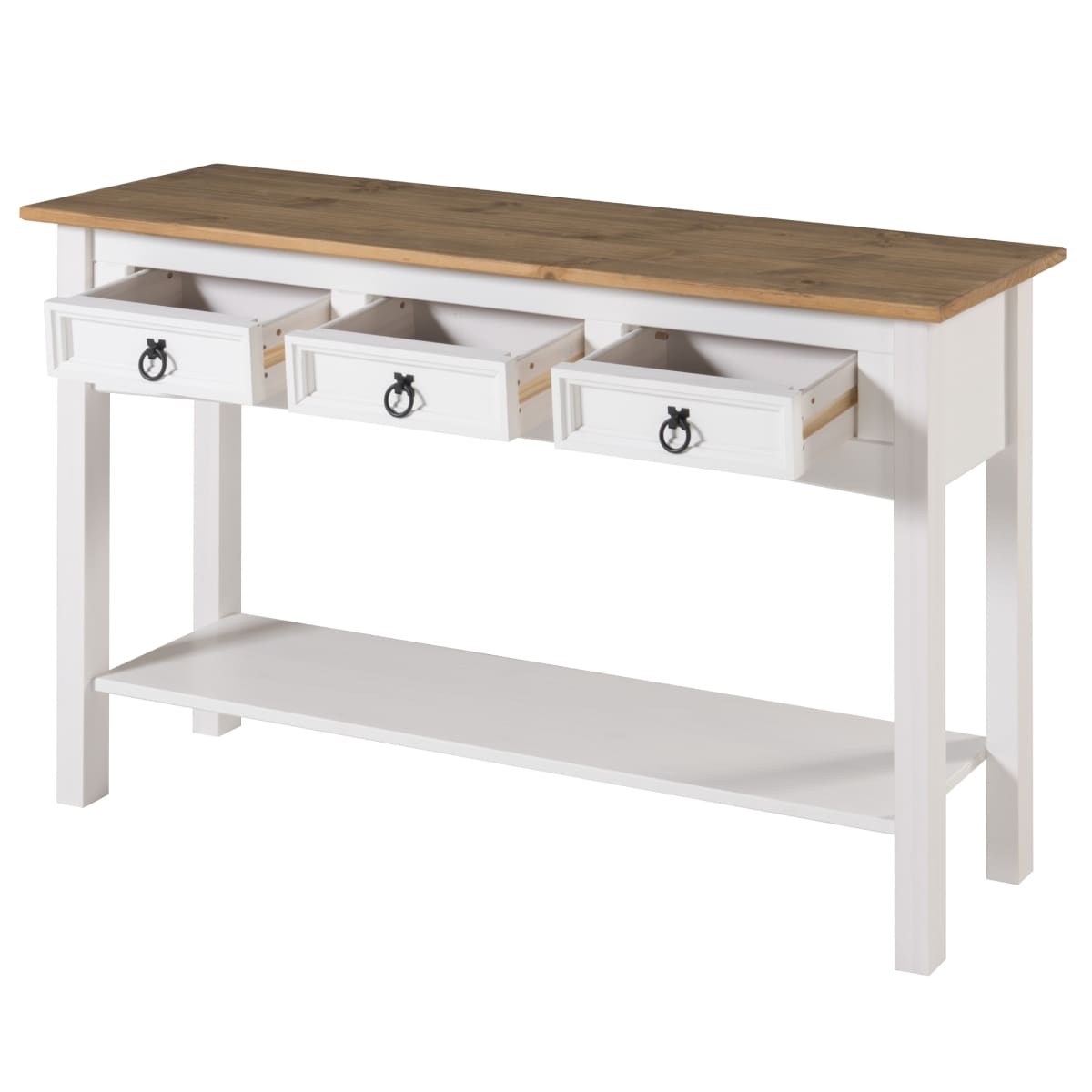 Flurtischkonsole aus Holz mit 3 Schubladen Corona | Furniture Dash – N/A