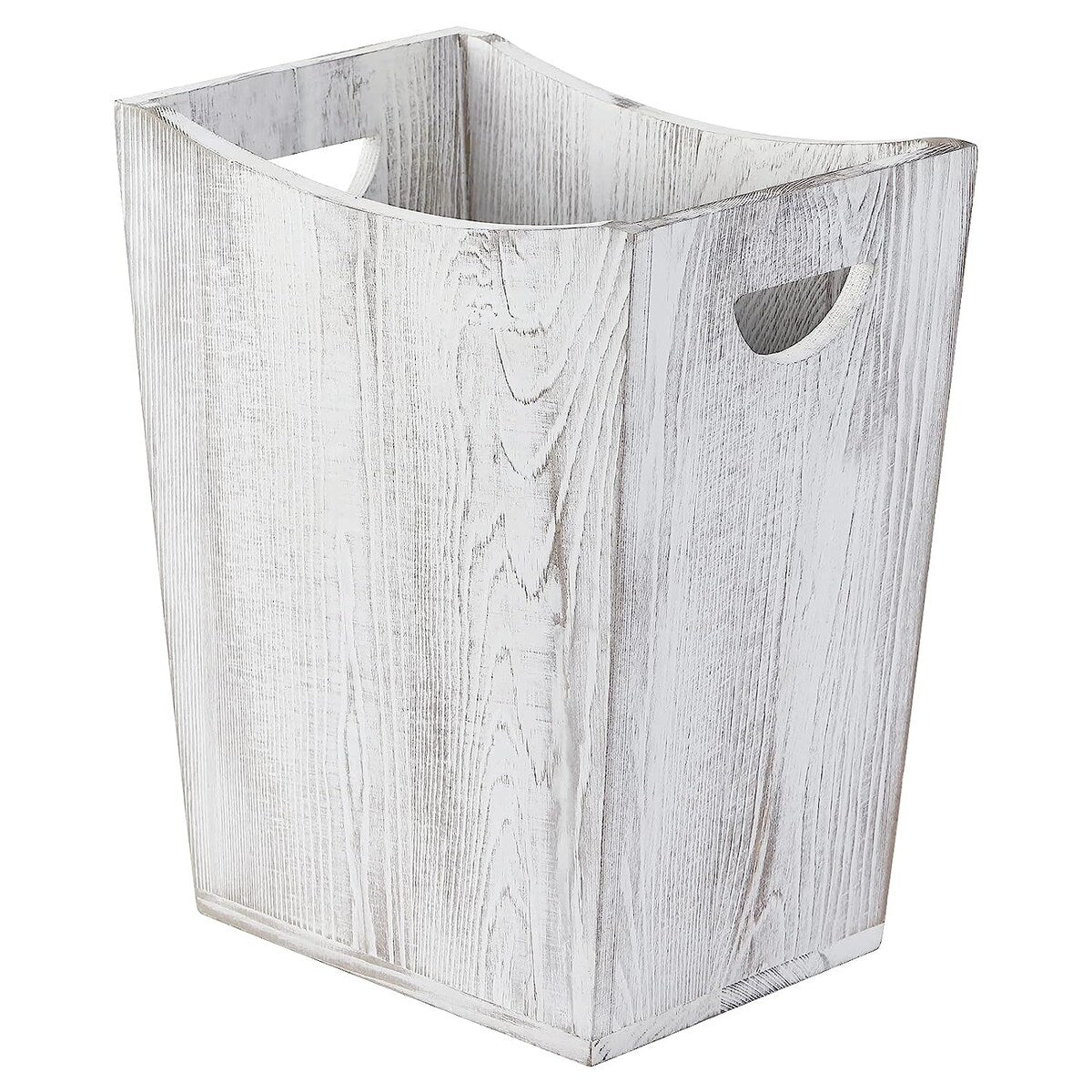 Holz-Mülleimer, rustikaler Papierkorb im Bauernhausstil