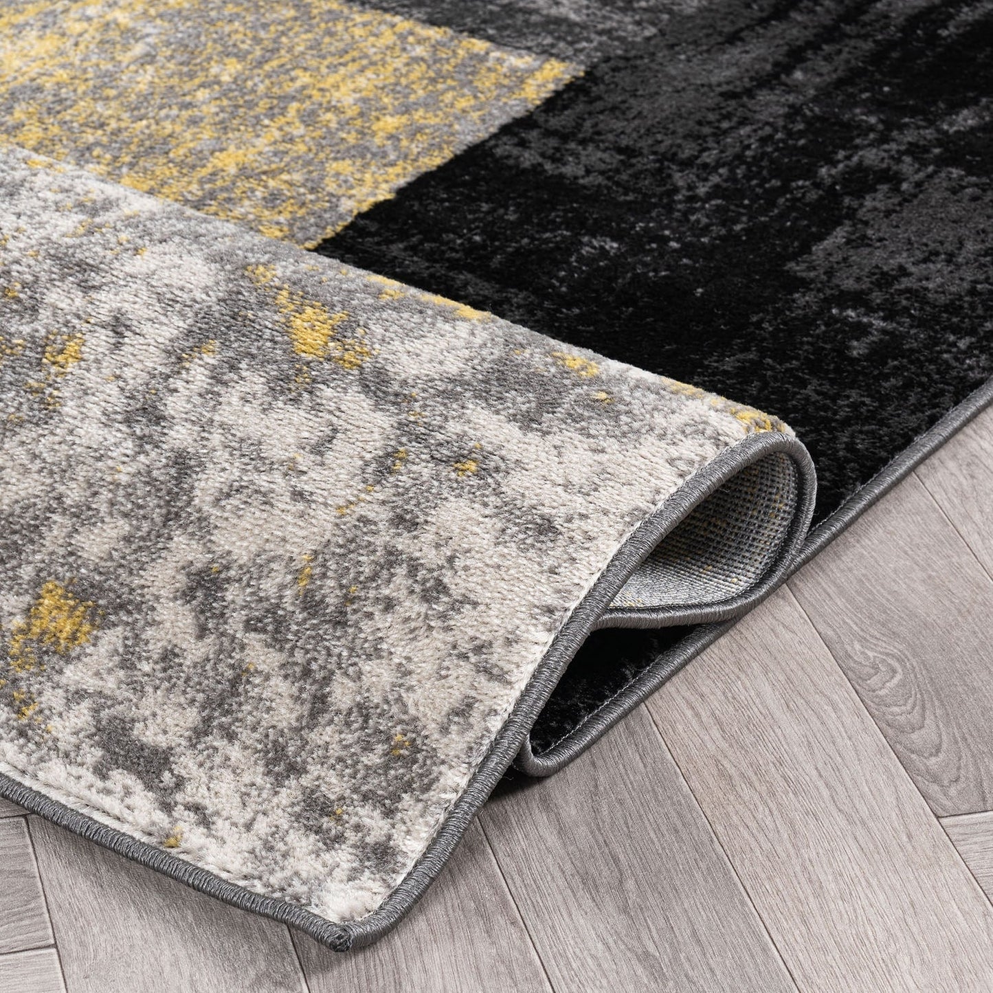World Rug Gallery Abstract Polypropylene Machine-Made Circle Area Rug