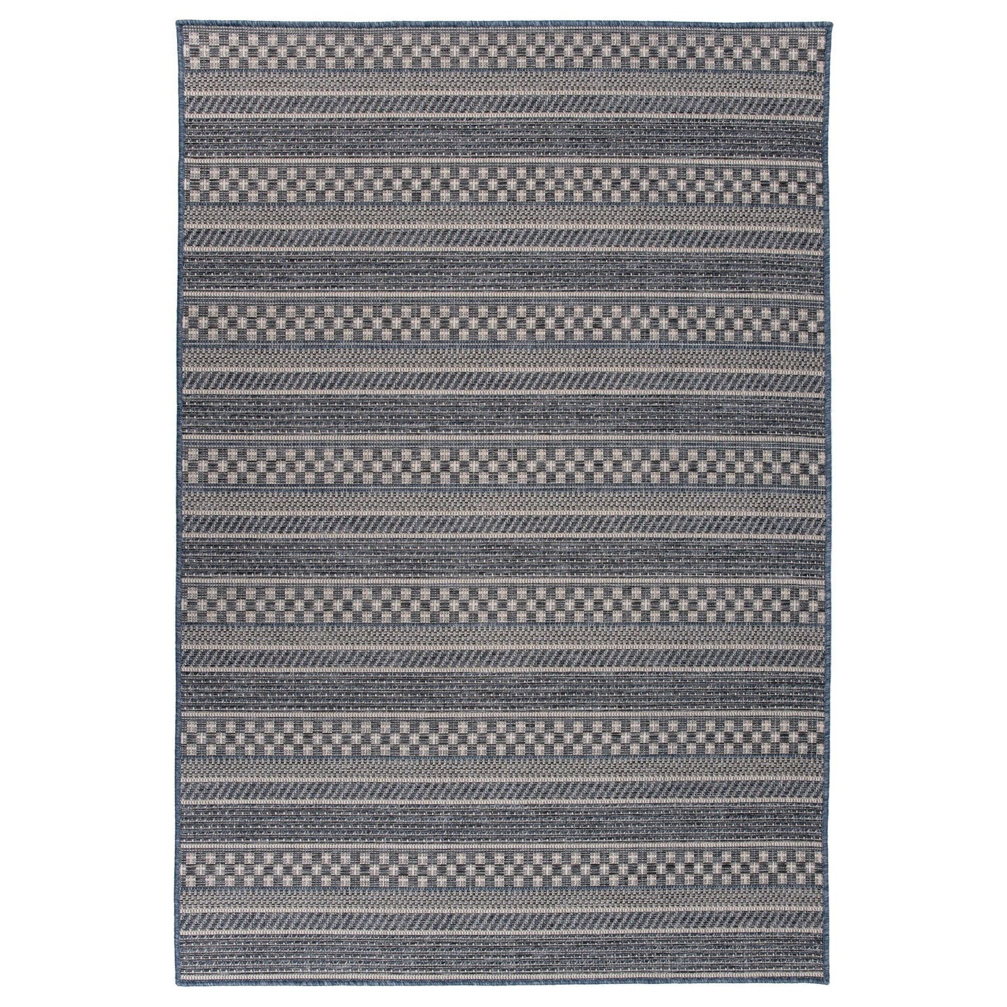 World Rug Gallery Bohemian Geometric Stripe Indoor/Outdoor-Teppich