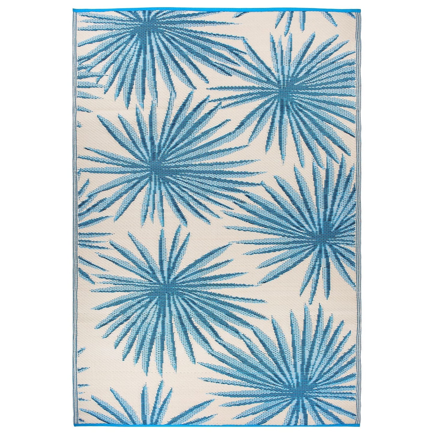 World Rug Gallery – Wendbare Outdoor-Teppiche aus recyceltem Kunststoff mit Blumenmuster und tropischem Muster
