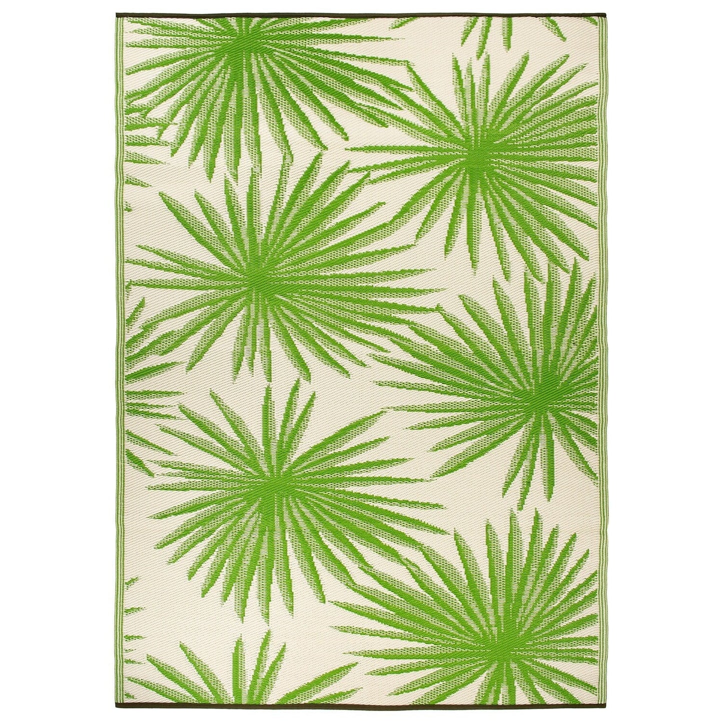 World Rug Gallery – Wendbare Outdoor-Teppiche aus recyceltem Kunststoff mit Blumenmuster und tropischem Muster
