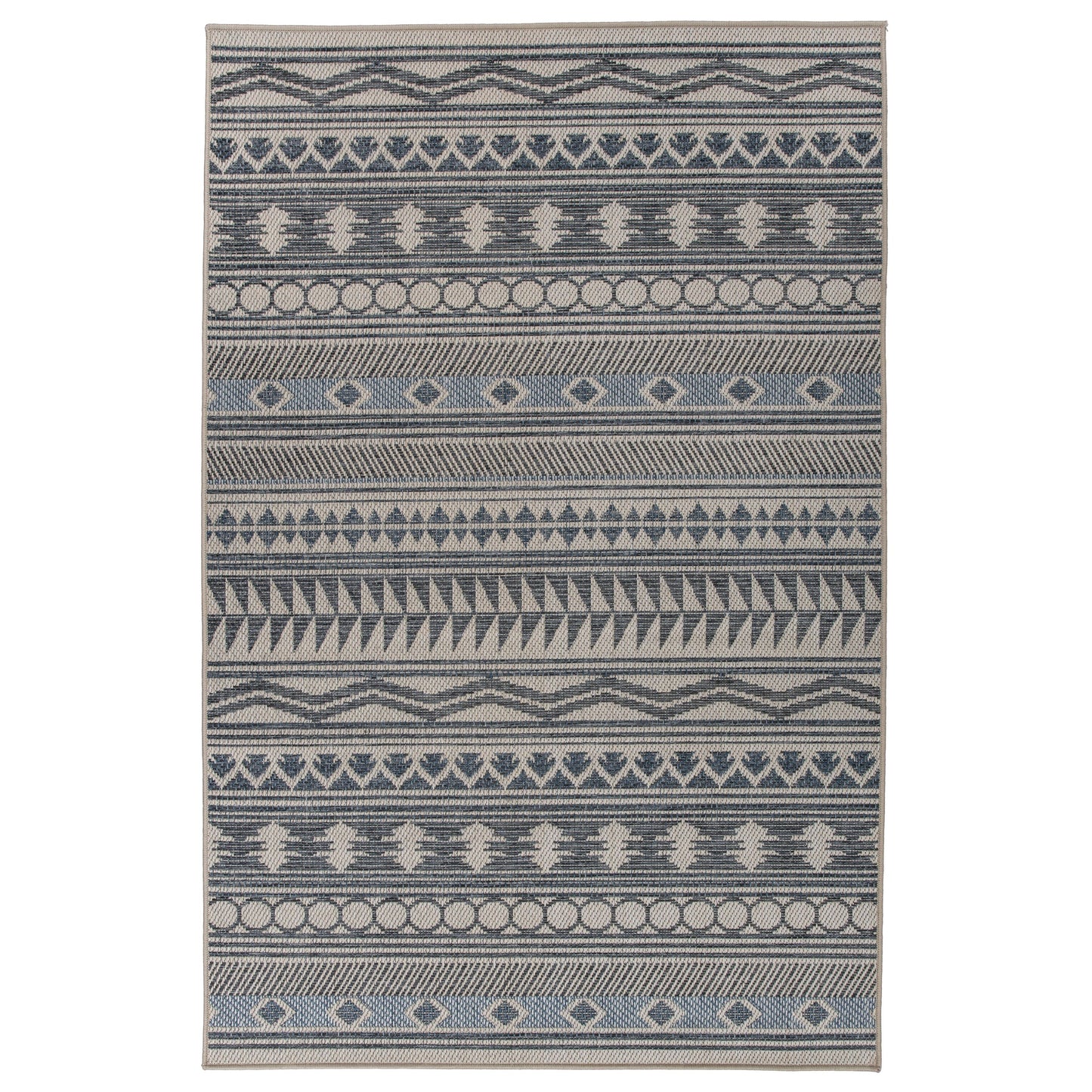 World Rug Gallery Moderner Bohemian Global Teppich für drinnen und draußen