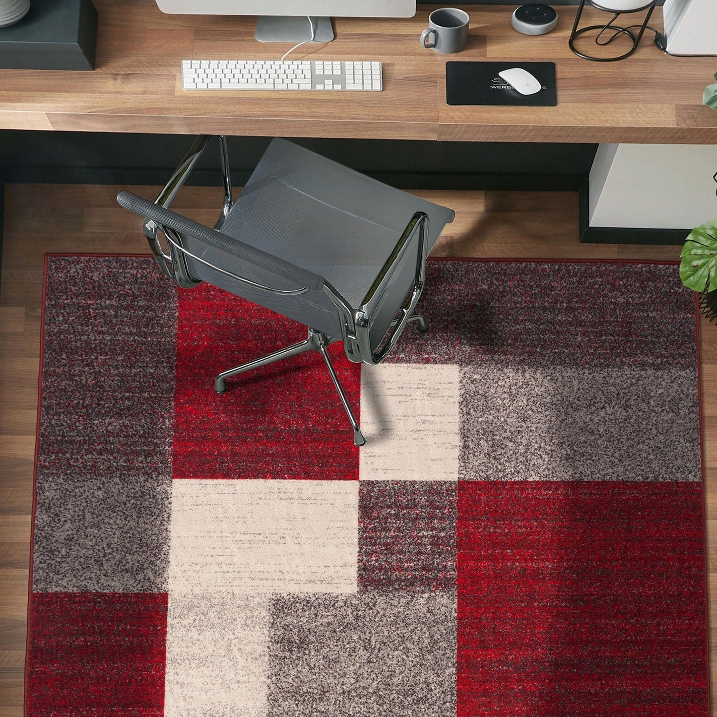 World Rug Gallery Rutschfester Teppich im modernen Boxen-Design