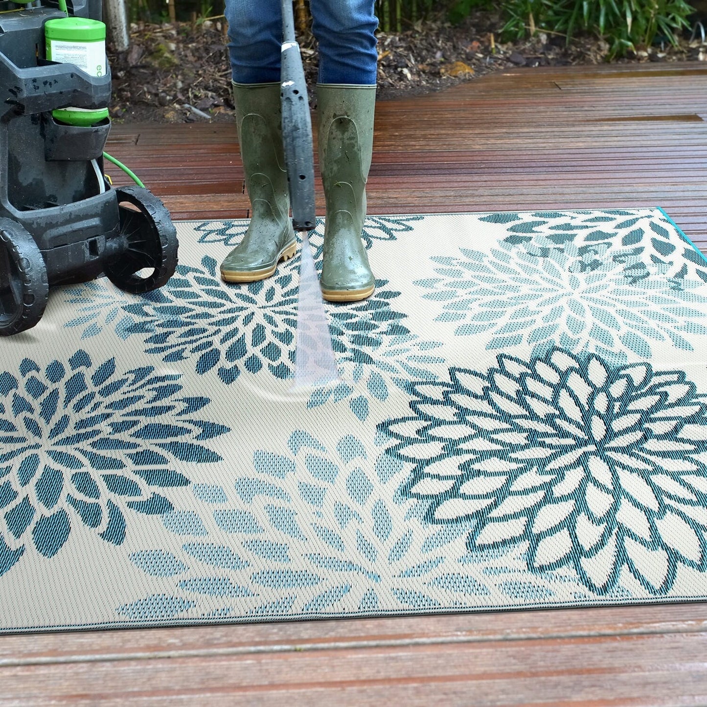 World Rug Gallery – Moderne, florale Aloha-Wendeteppiche aus recyceltem Kunststoff
