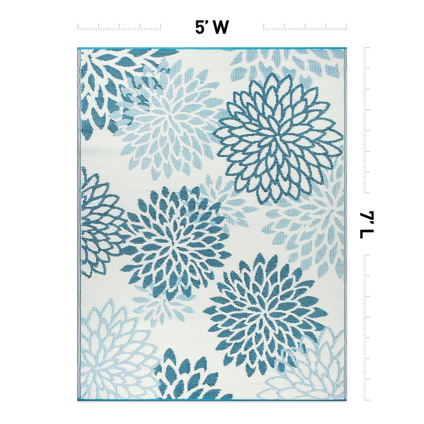 World Rug Gallery – Moderne, florale Aloha-Wendeteppiche aus recyceltem Kunststoff
