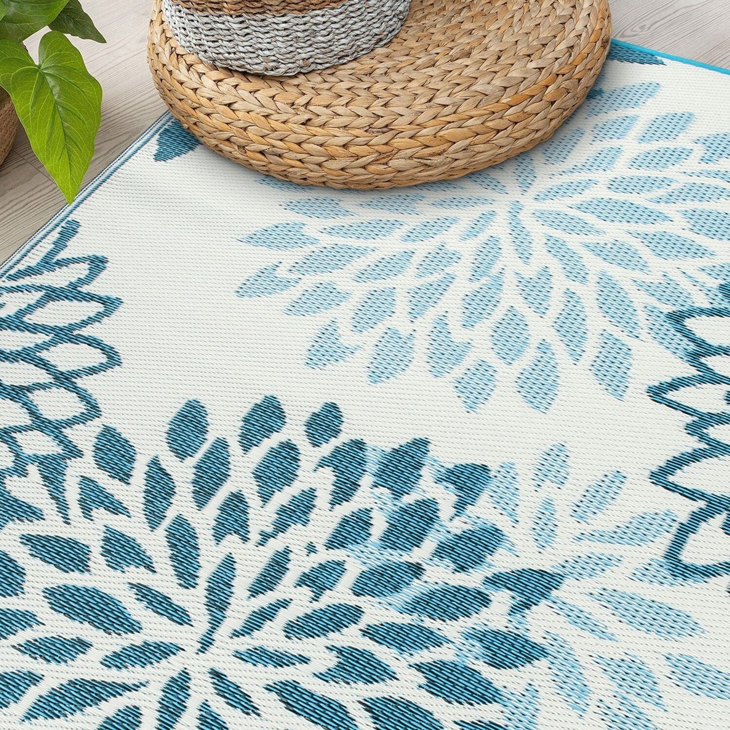 World Rug Gallery – Moderne, florale Aloha-Wendeteppiche aus recyceltem Kunststoff