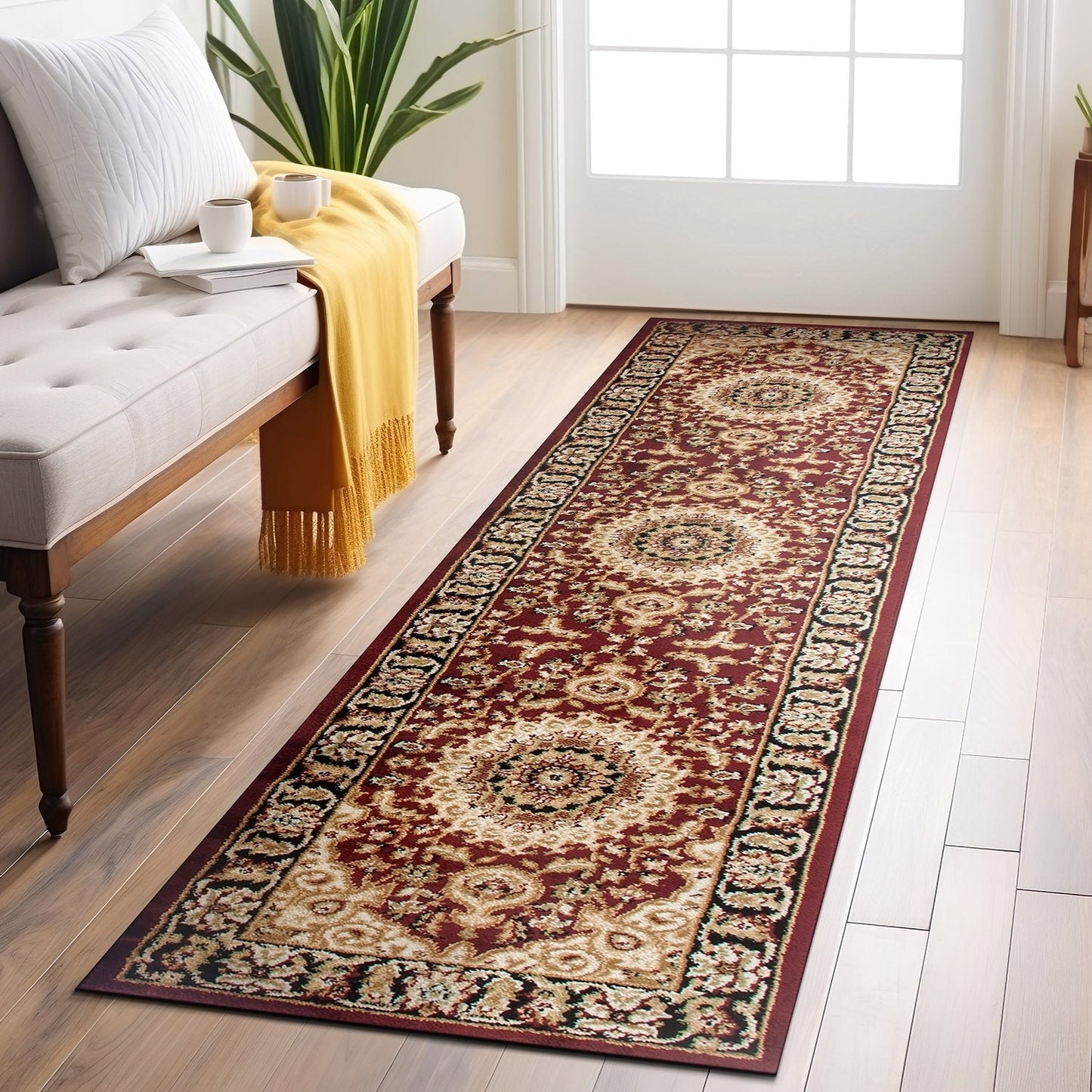 World Rug Gallery Traditioneller orientalischer Medaillon-Teppich