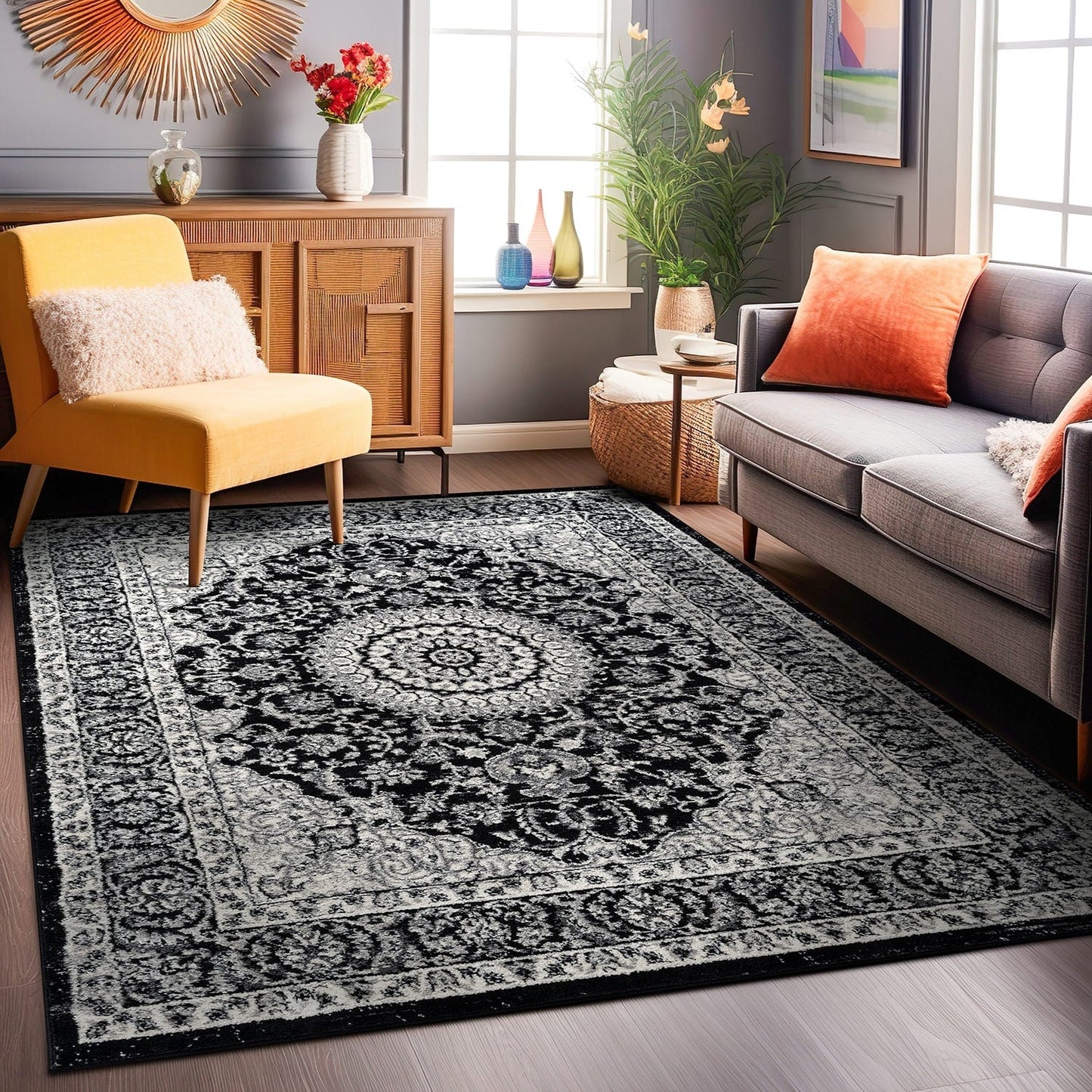World Rug Gallery Traditioneller orientalischer Medaillon-Teppich