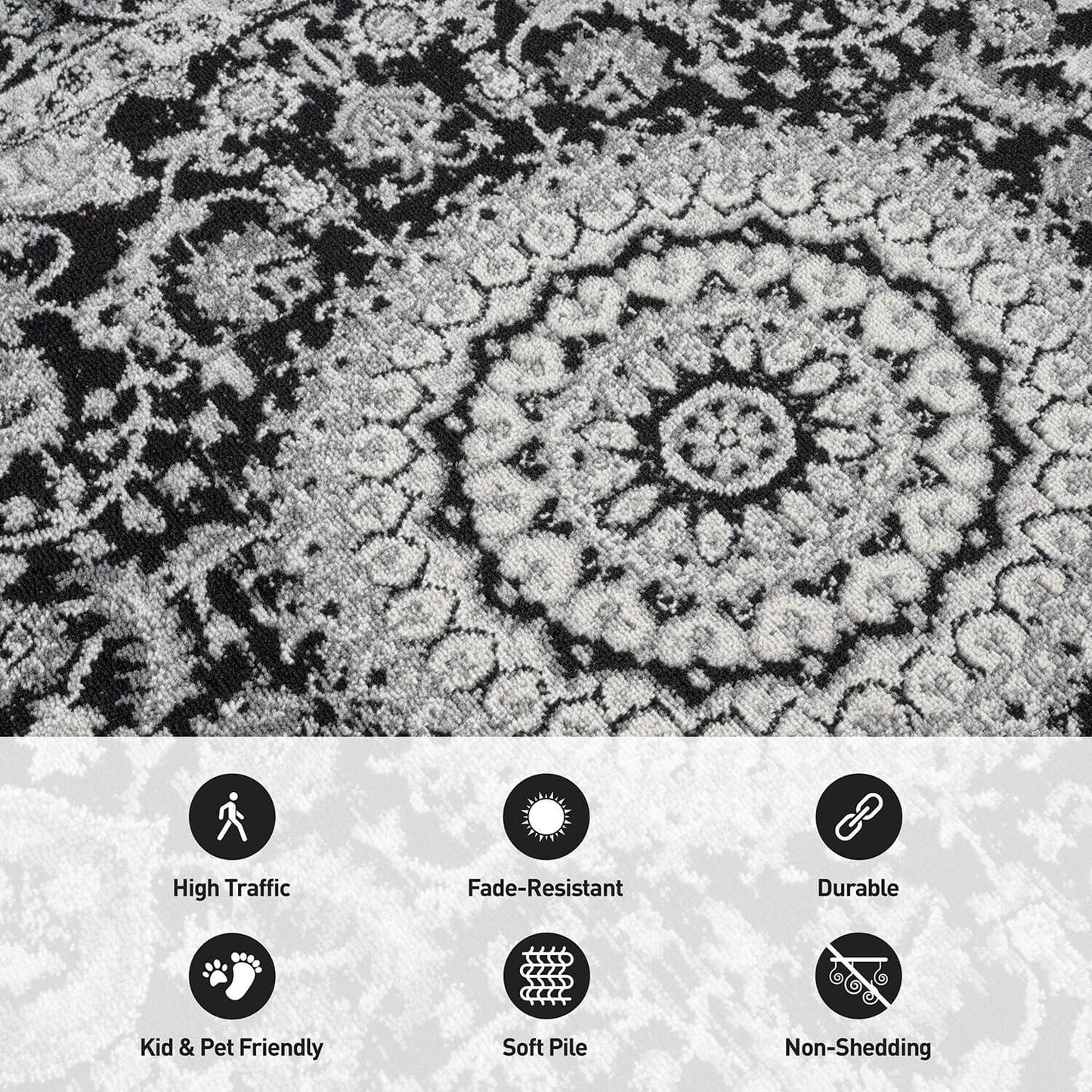 World Rug Gallery Traditioneller orientalischer Medaillon-Teppich