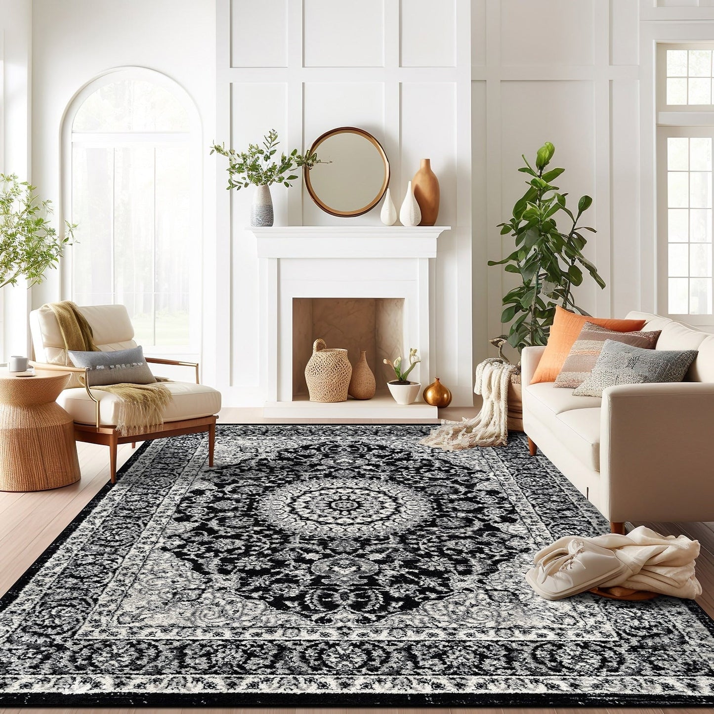 World Rug Gallery Traditioneller orientalischer Medaillon-Teppich