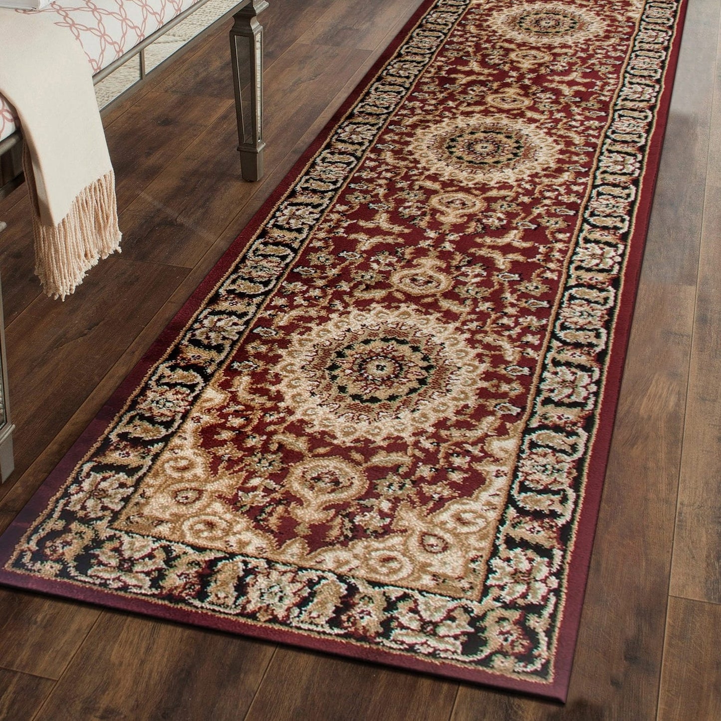 World Rug Gallery Traditioneller orientalischer Medaillon-Teppich