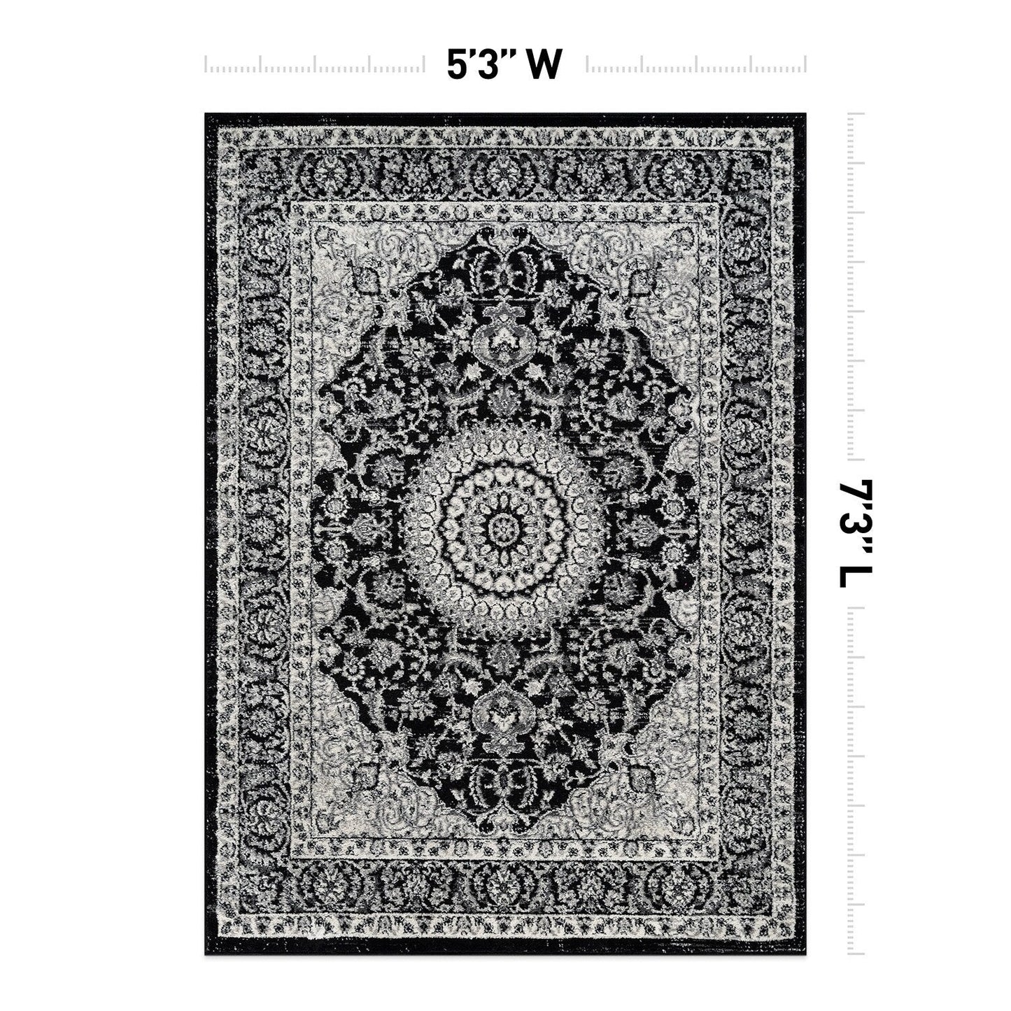 World Rug Gallery Traditioneller orientalischer Medaillon-Teppich