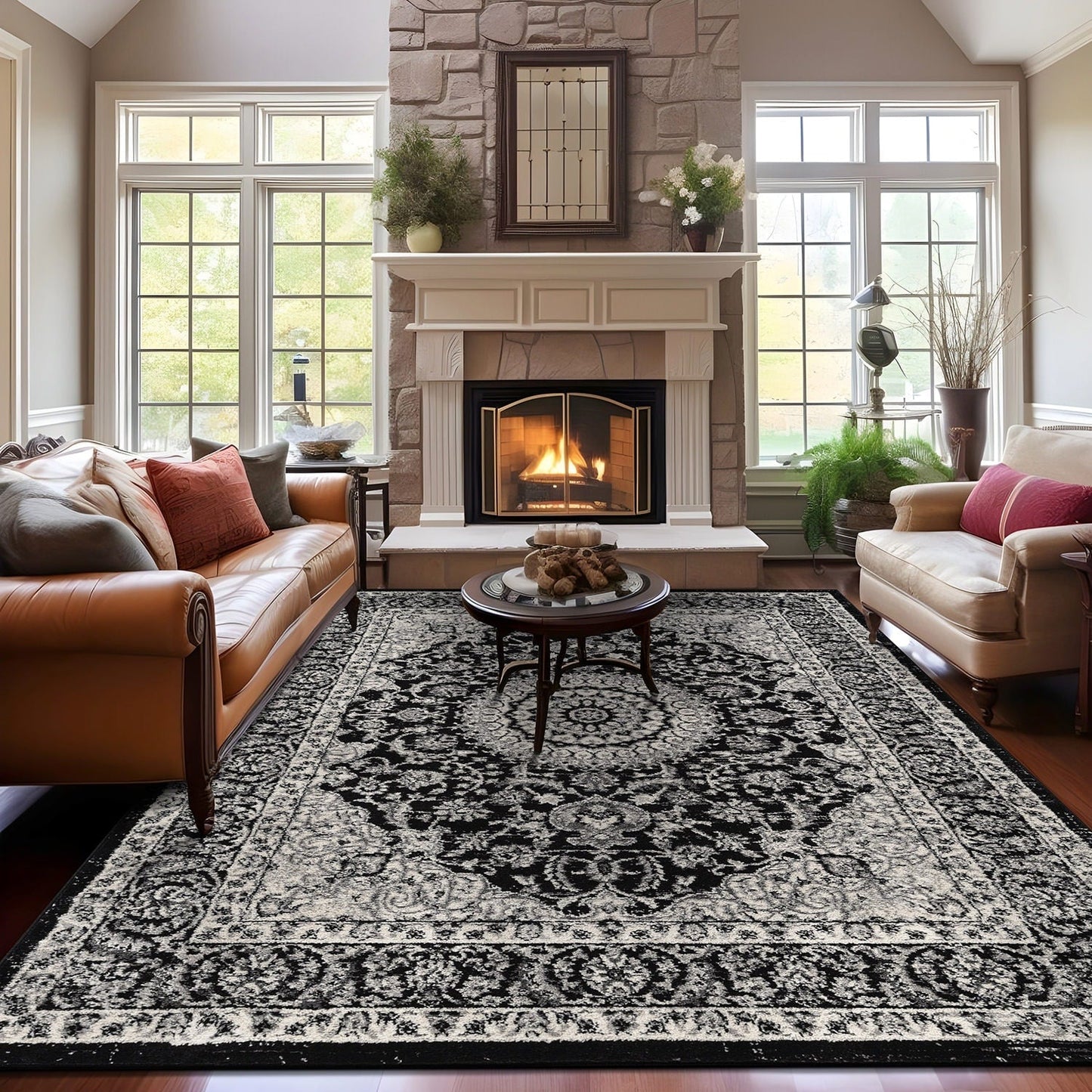 World Rug Gallery Traditioneller orientalischer Medaillon-Teppich