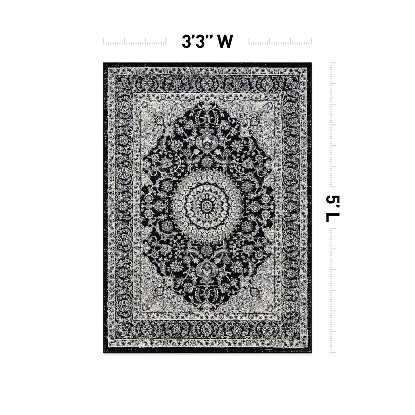 World Rug Gallery Traditioneller orientalischer Medaillon-Teppich