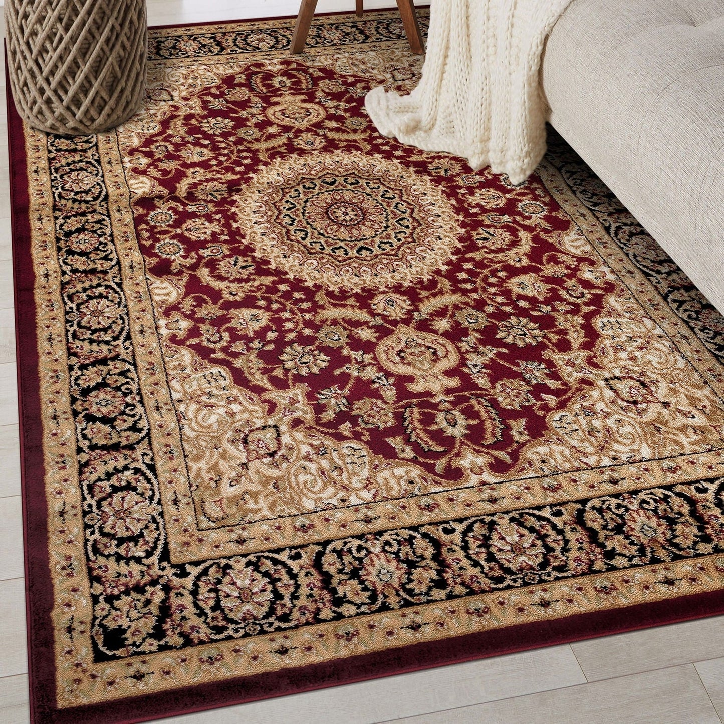 World Rug Gallery Traditioneller orientalischer Medaillon-Teppich