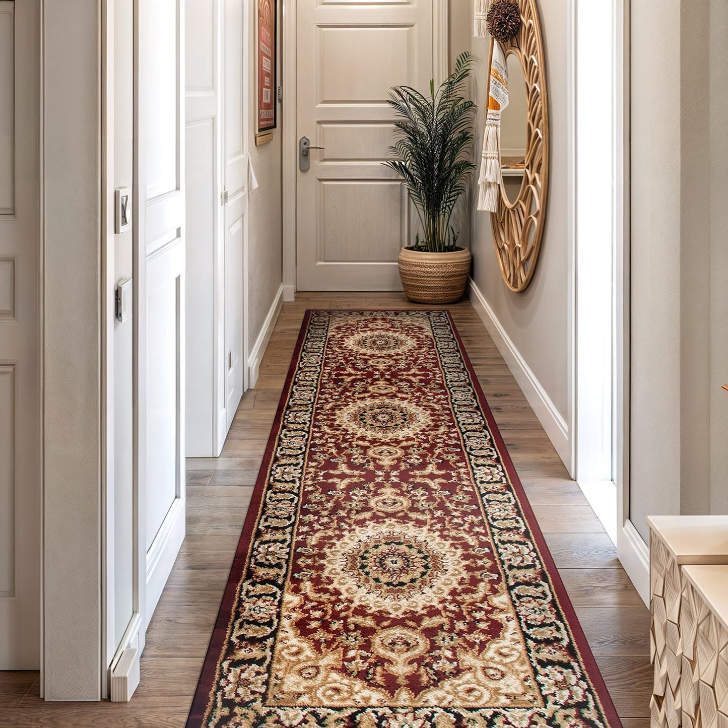World Rug Gallery Traditioneller orientalischer Medaillon-Teppich