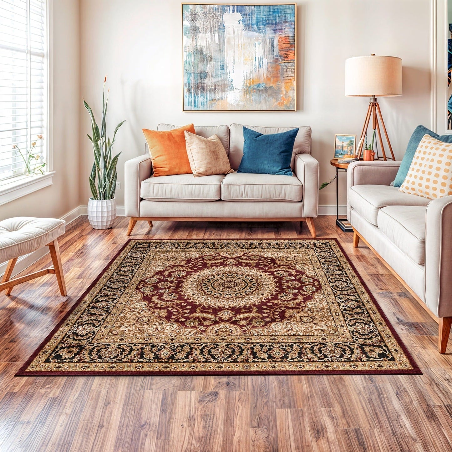 World Rug Gallery Traditioneller orientalischer Medaillon-Teppich
