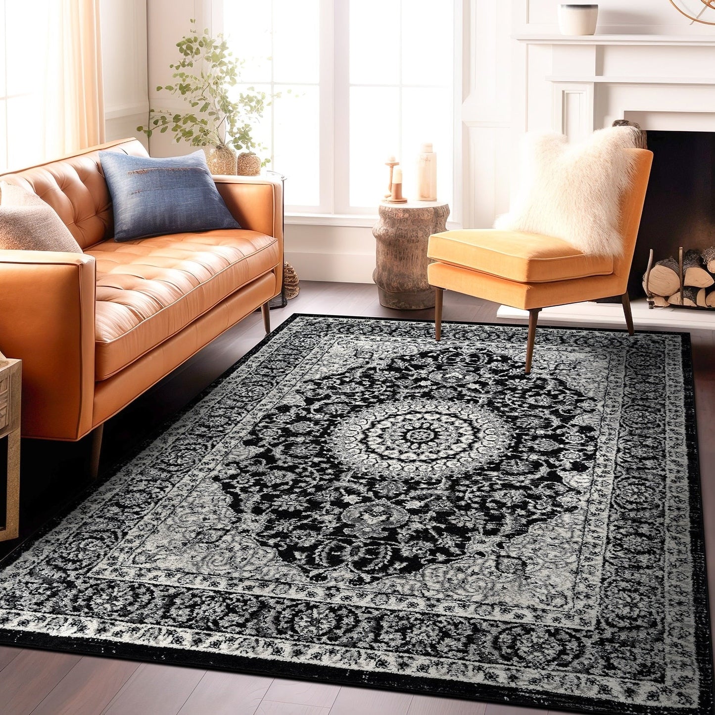 World Rug Gallery Traditioneller orientalischer Medaillon-Teppich